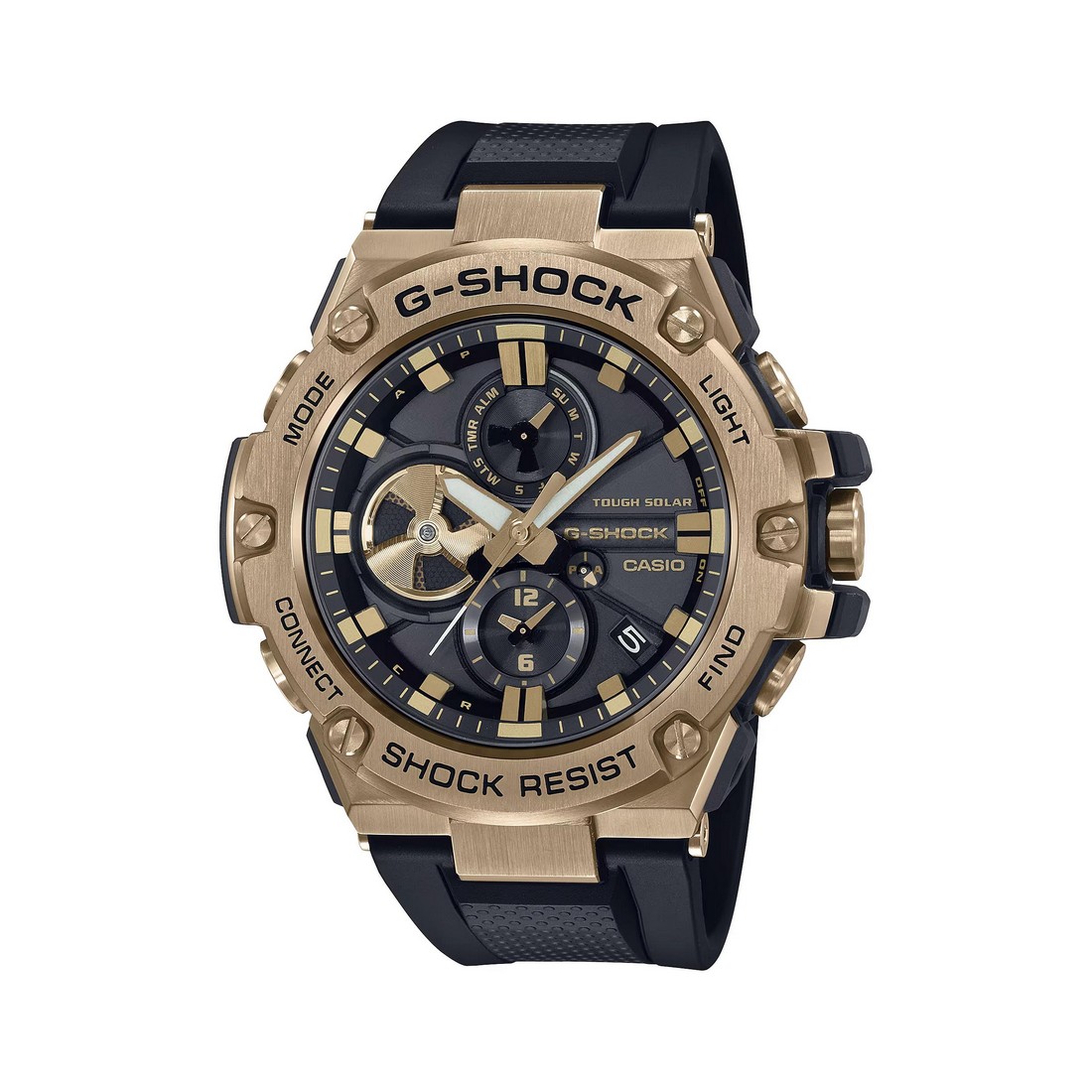 Đồng Hồ Casio Gst-B100Gb-1A9 Nam Vàng Đen