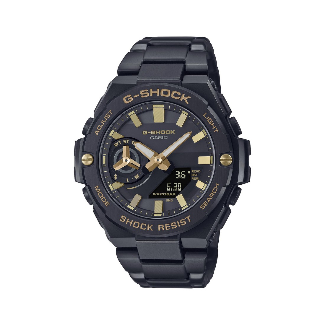 Đồng Hồ Casio Gst-B500Bd-1A9 Nam Đen Vàng