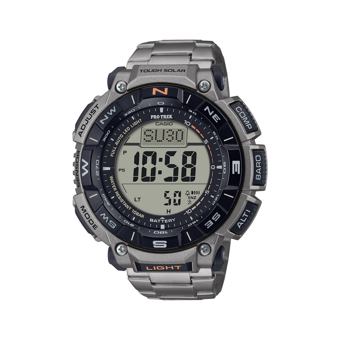 Đồng Hồ Casio Prg-340T-7 Nam Đen Xám