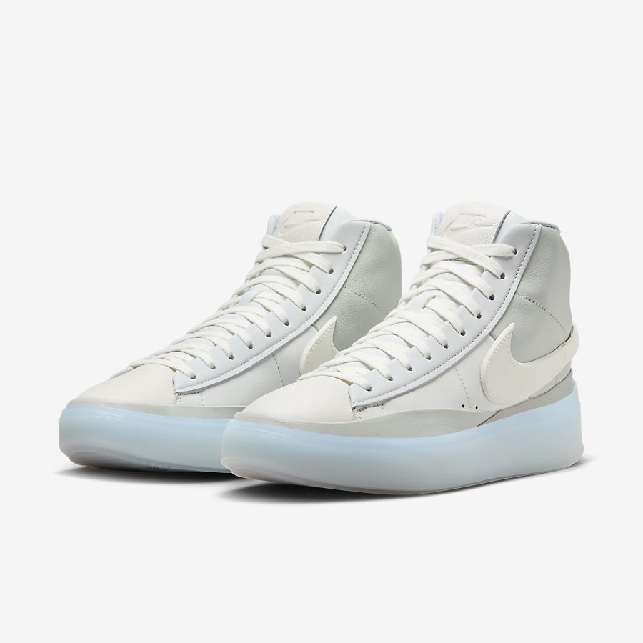 Giày Nike Blazer Phantom Mid Nam Trắng Xanh