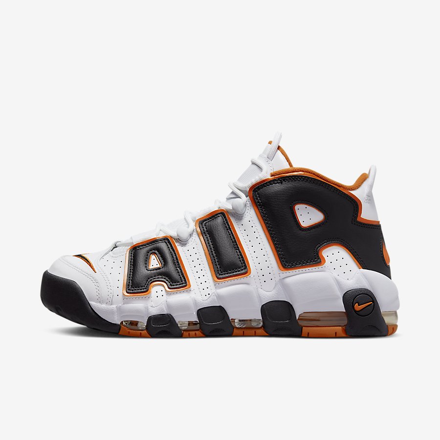 Giày Nike Air More Uptempo '96 Nam Trắng Đen Cam