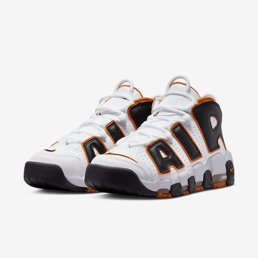 Giày Nike Air More Uptempo '96 Nam Trắng Đen Cam