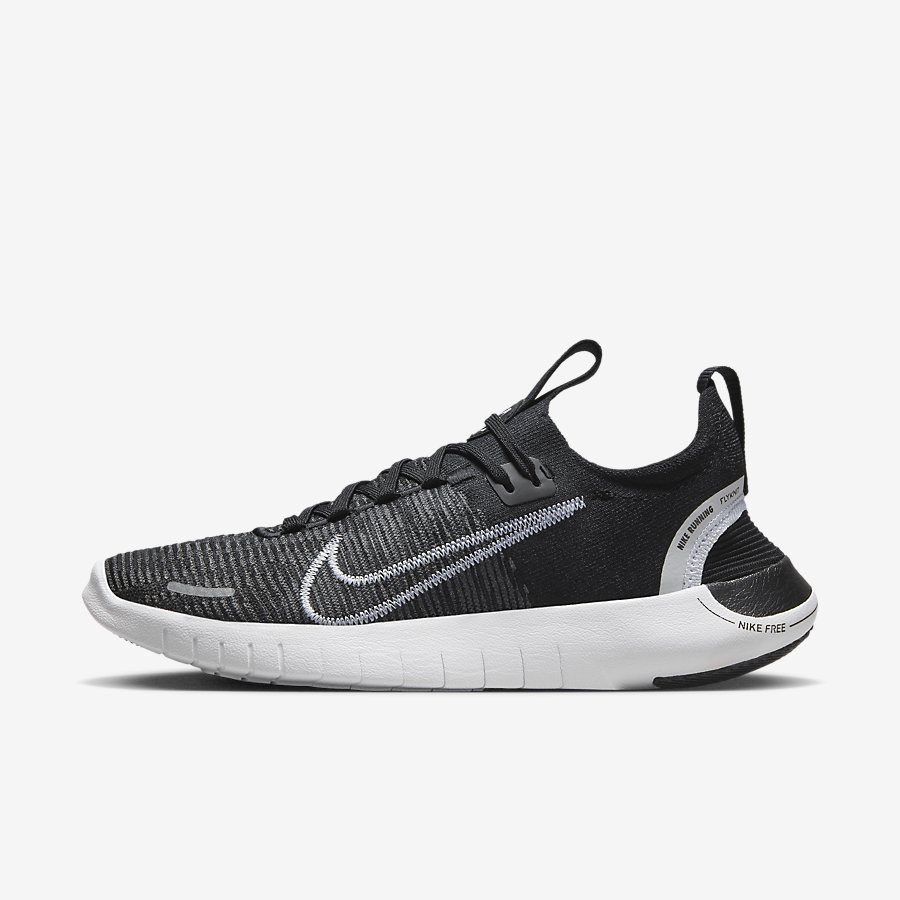 Giày Nike Free Rn Nn Nữ Đen Trắng