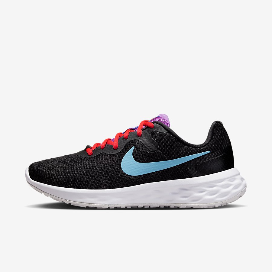 Giày Nike Revolution 6 Nữ Đen Xanh 