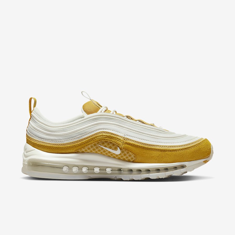 Giày Nike Air Max 97 Premium Nam Trắng Vàng 