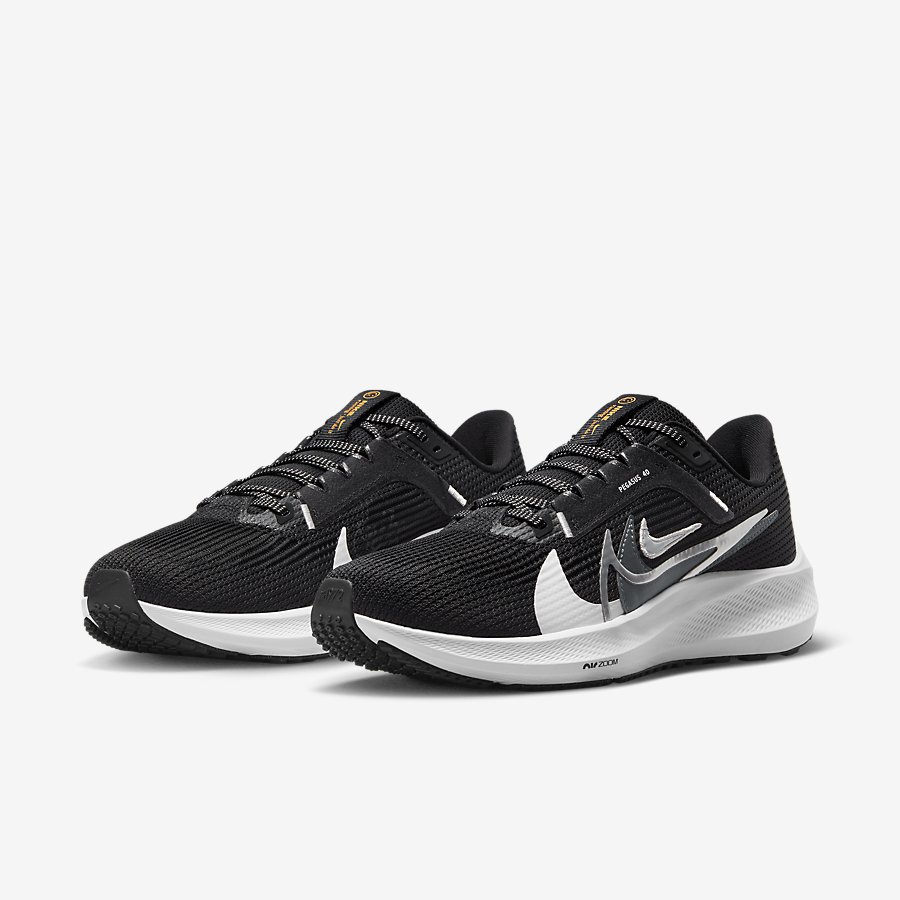 Giày Nike Pegasus 40 Premium Nữ Đen Trắng