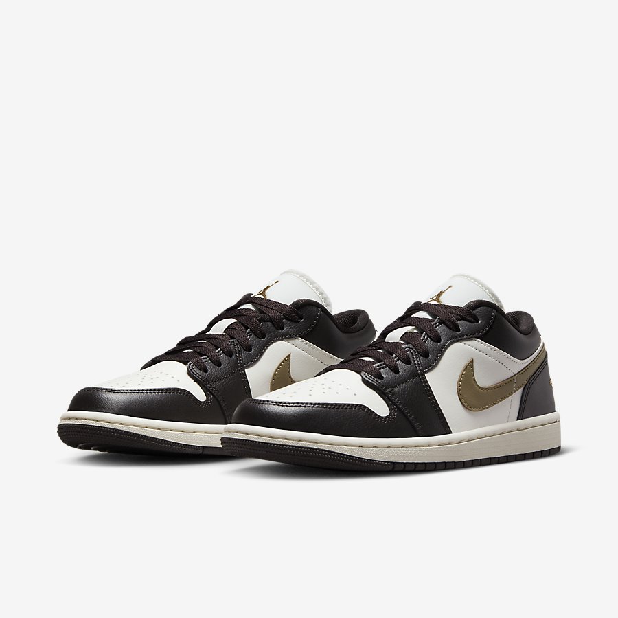 Giày Air Jordan 1 Low Nữ Đen Nâu