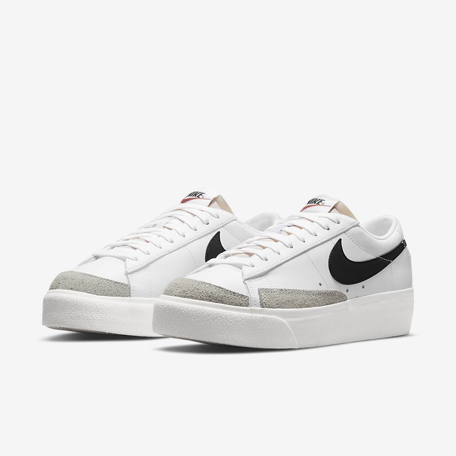 Giày Nike Blazer Low Platform Nữ Trắng Đen