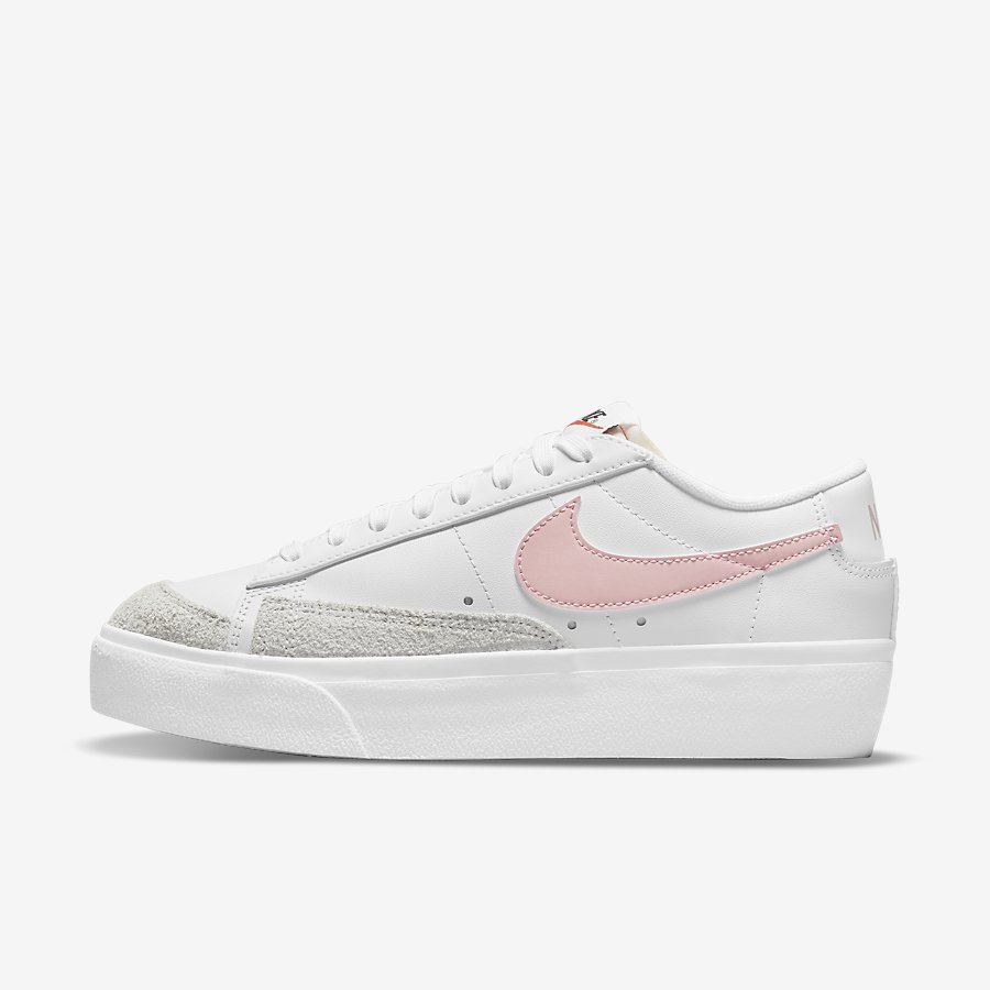 Giày Nike Blazer Low Platform Nữ Trắng Hồng