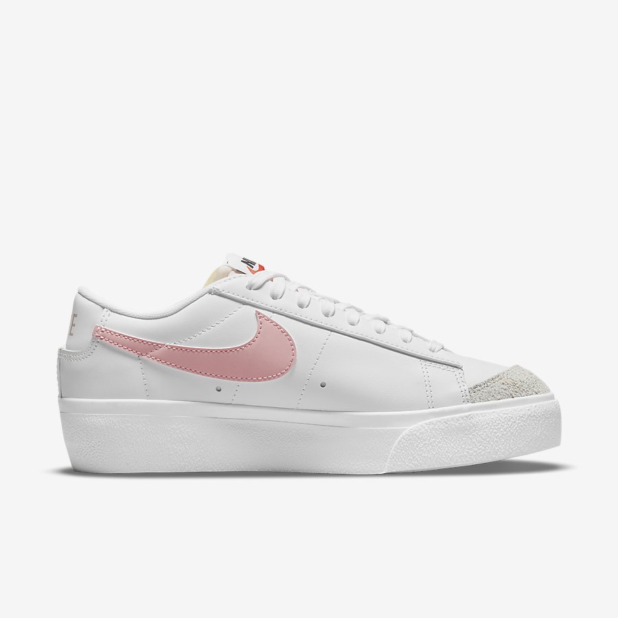 Giày Nike Blazer Low Platform Nữ Trắng Hồng