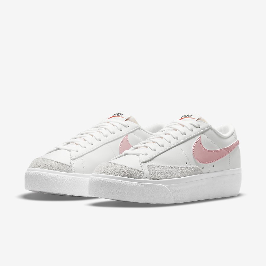 Giày Nike Blazer Low Platform Nữ Trắng Hồng