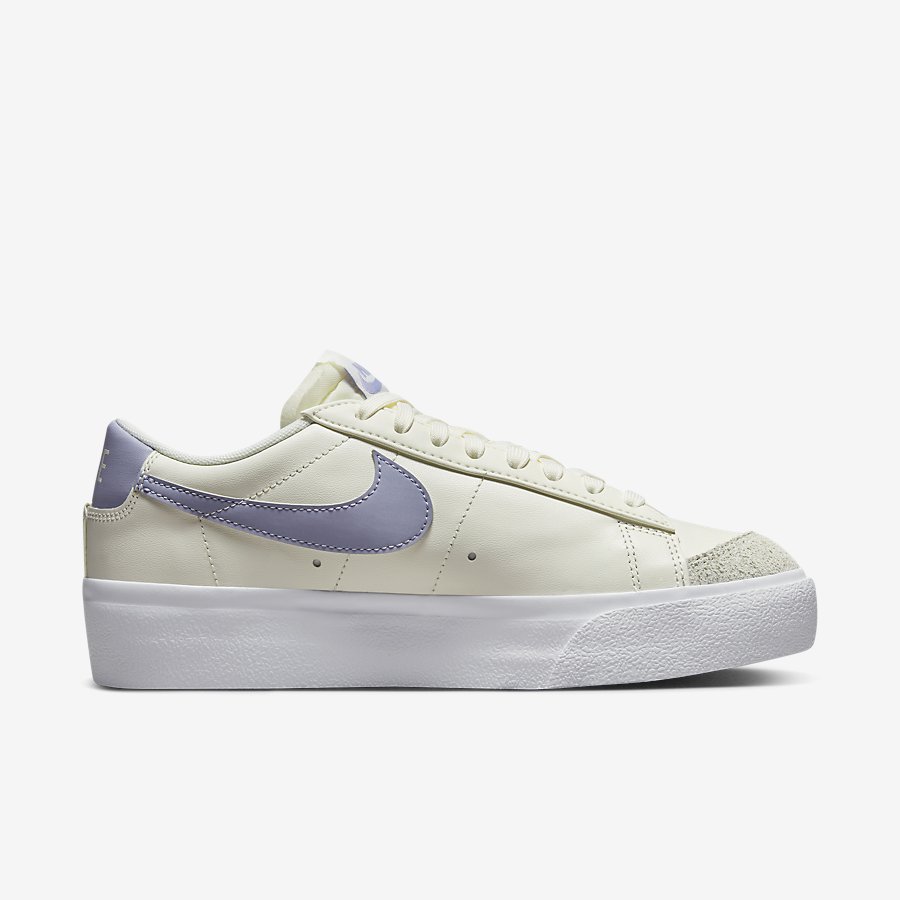 Giày Nike Blazer Low Platform Nữ Trắng Xanh