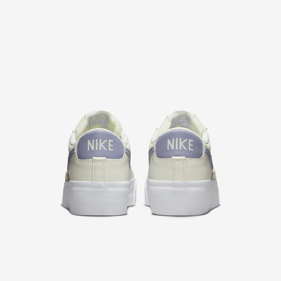 Giày Nike Blazer Low Platform Nữ Trắng Xanh