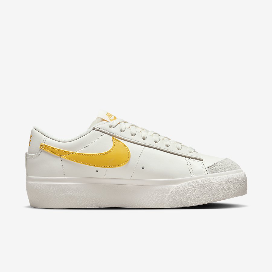 Giày Nike Blazer Low Platform Nữ Trắng Vàng