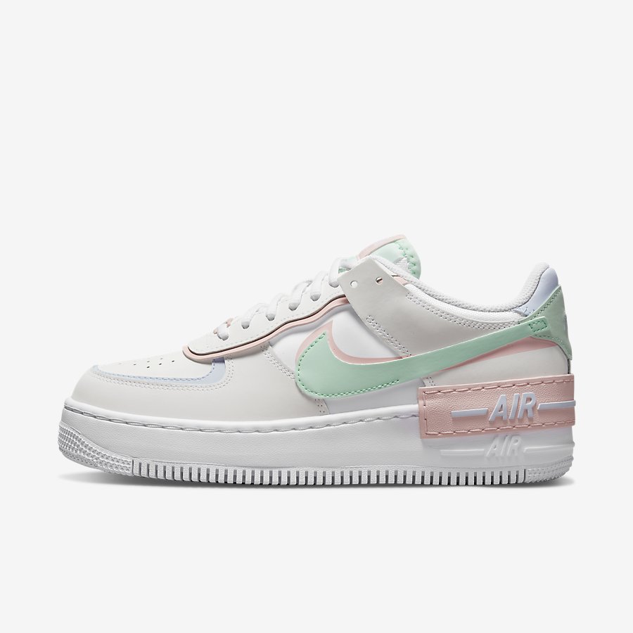 Giày Nike Air Force 1 Shadow Nữ Trắng Xanh