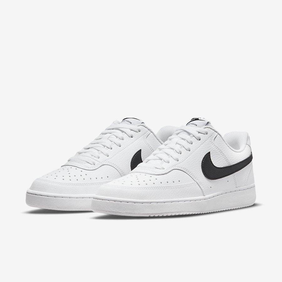 Giày Nike Court Vision Low Next Nature Nữ Trắng Đen