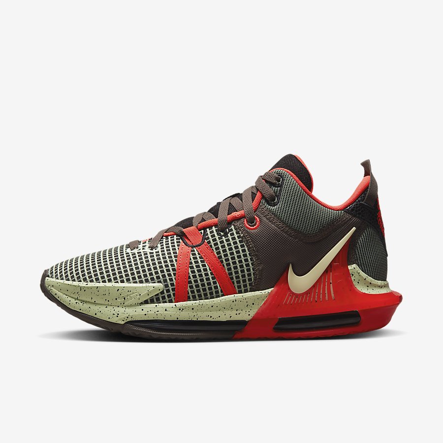 Giày Nike Lebron Witness 7 Nam Nâu Đỏ