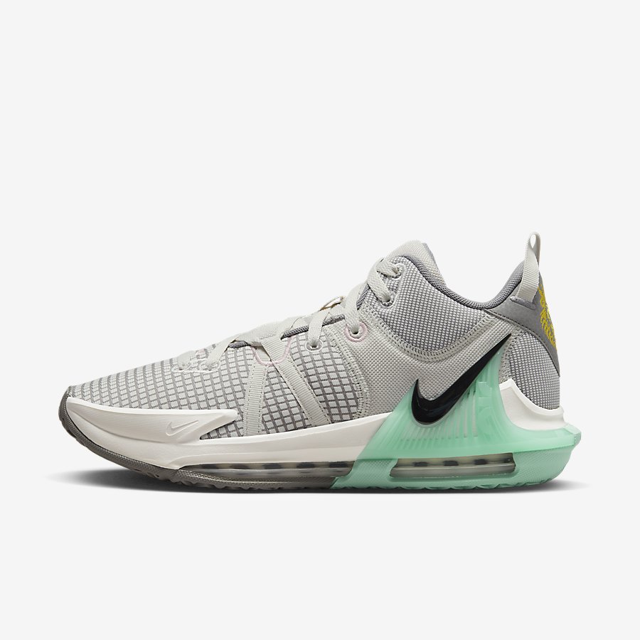 Giày Nike Lebron Witness 7 Nam Xám Xanh