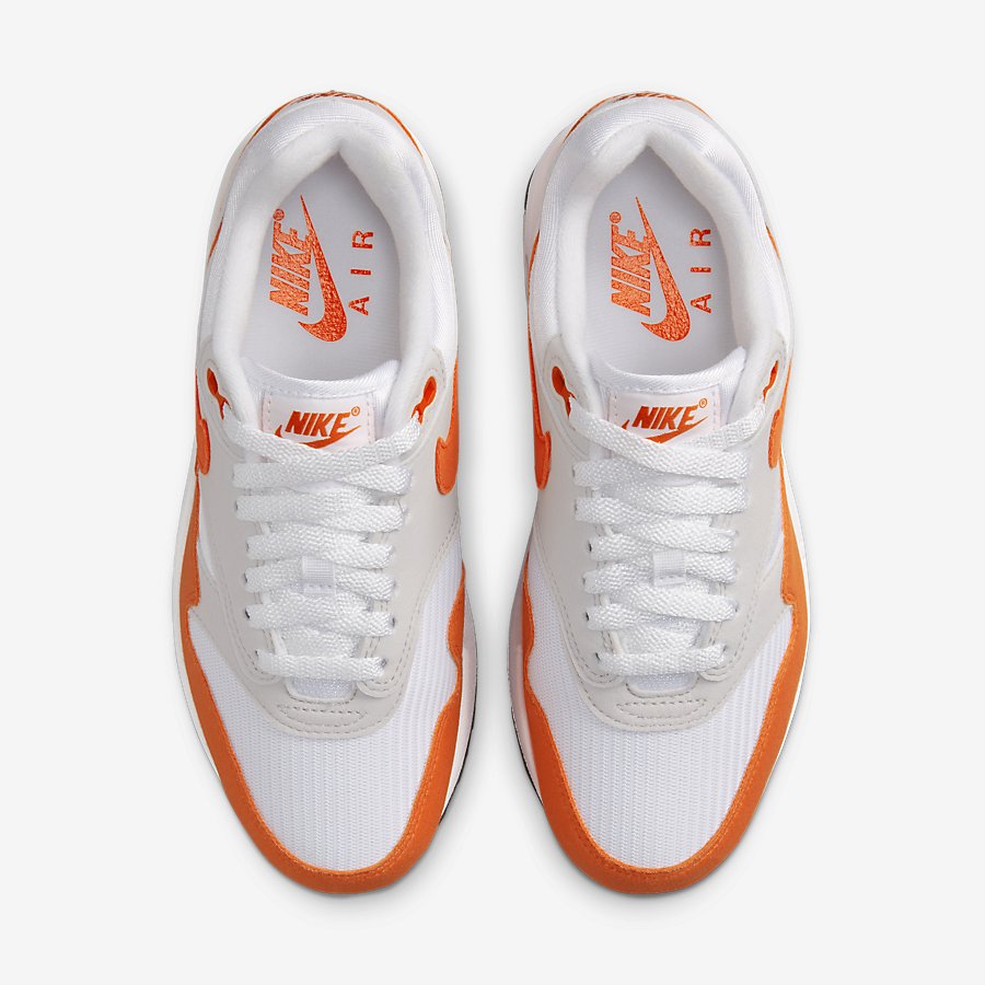 Giày Nike Air Max 1 Nữ Trắng Cam 