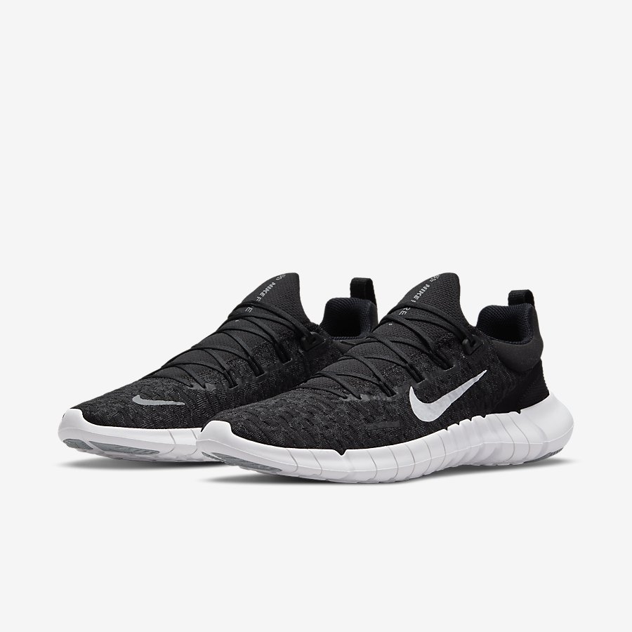 Giày Nike Free Run 5.0 Nam Đen Trắng 