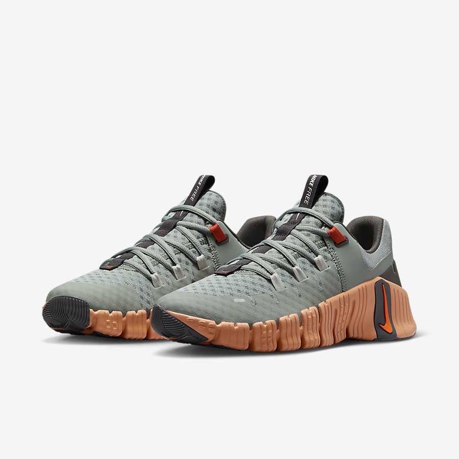 Giày Nike Free Metcon 5 Nam Xám Cam