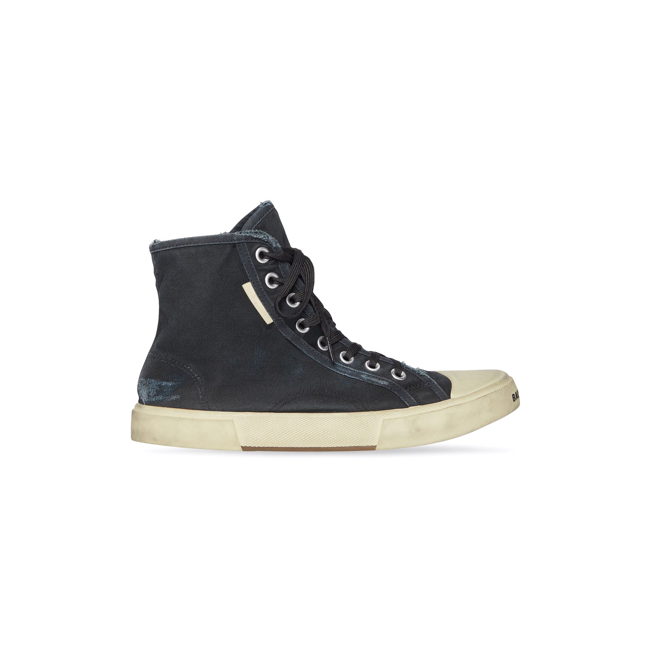 Giày Balenciaga Paris High Top Sneaker Nữ Đen