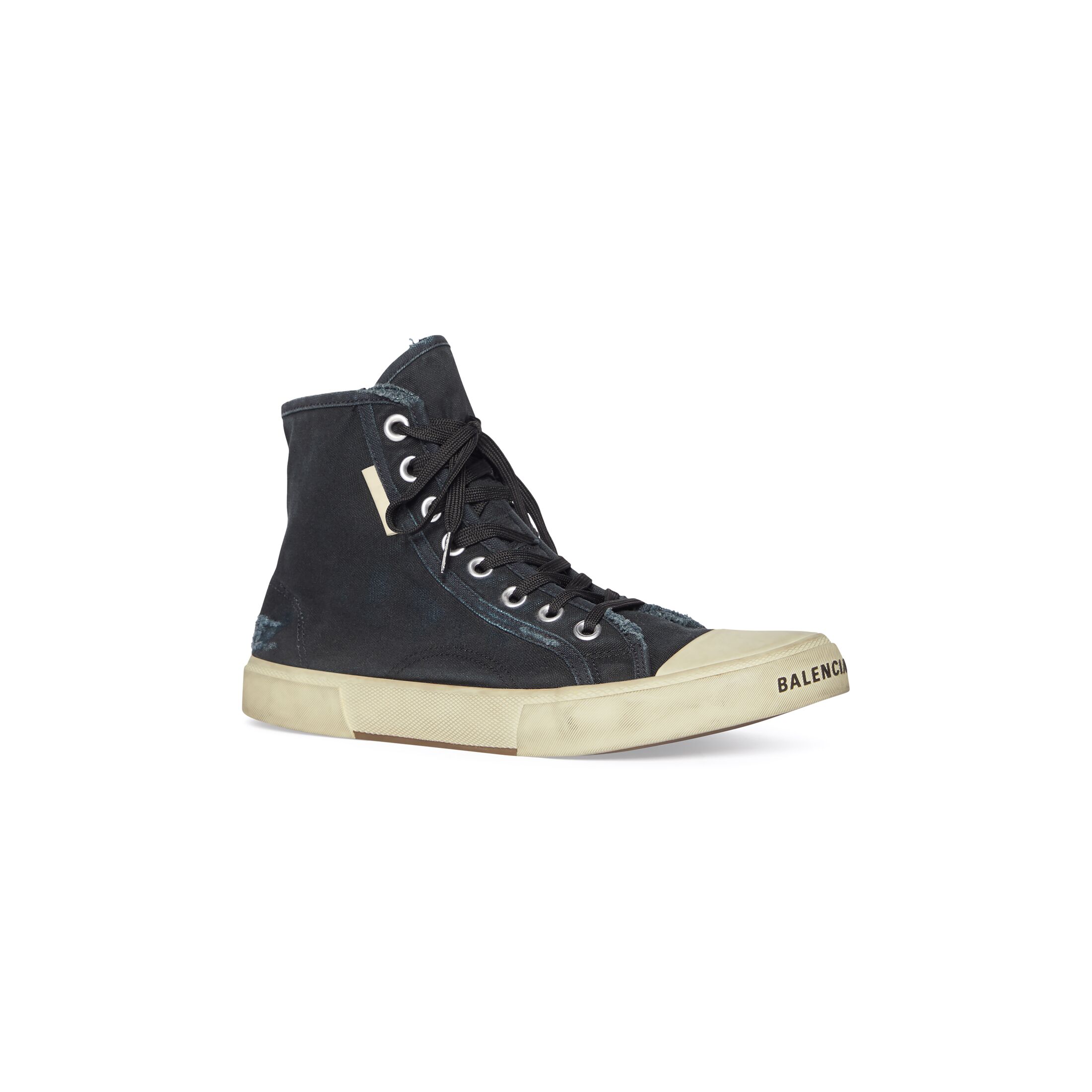 Giày Balenciaga Paris High Top Sneaker Nữ Đen