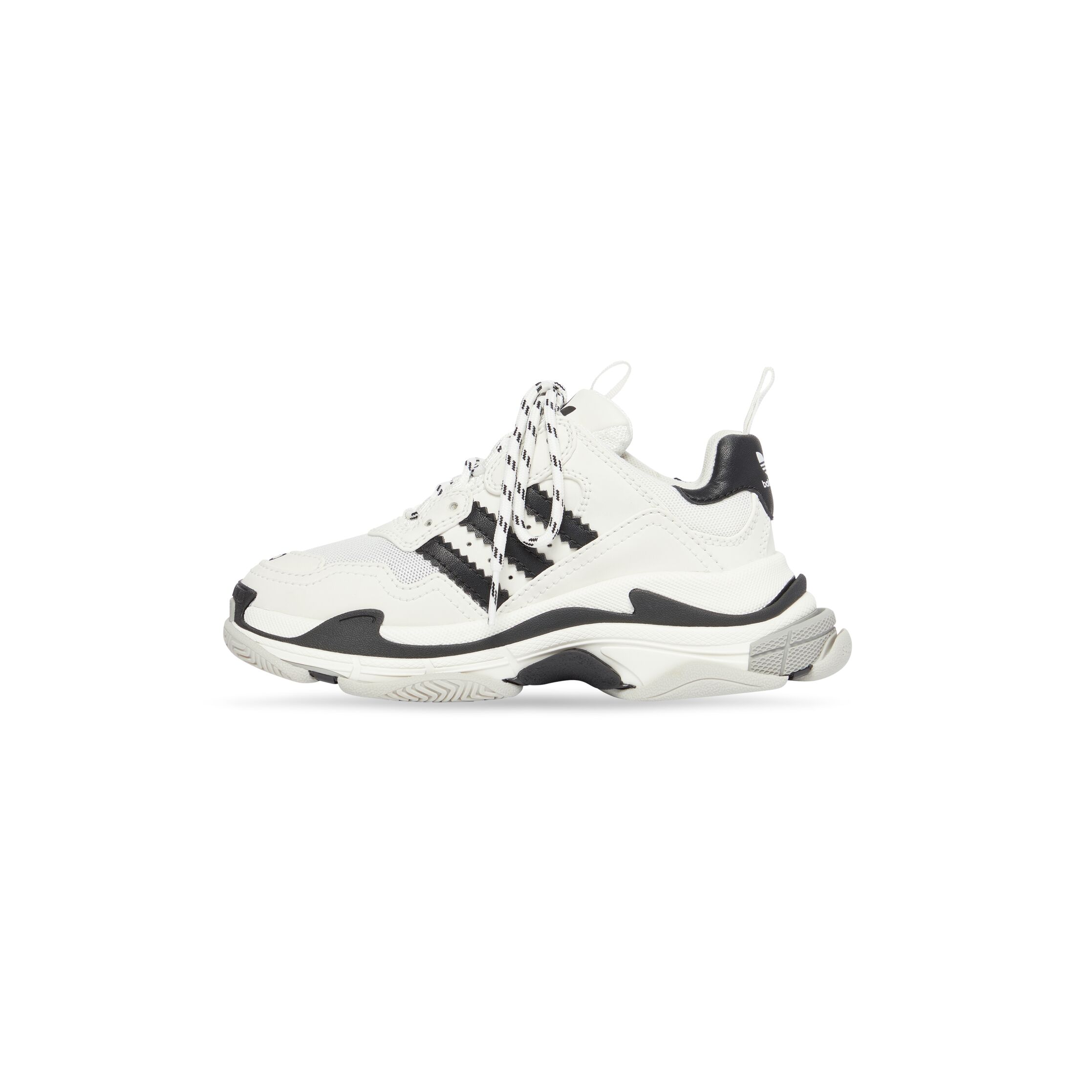 Giày Balenciaga Adidas Triple S Sneaker Nữ Trắng Đen Xám