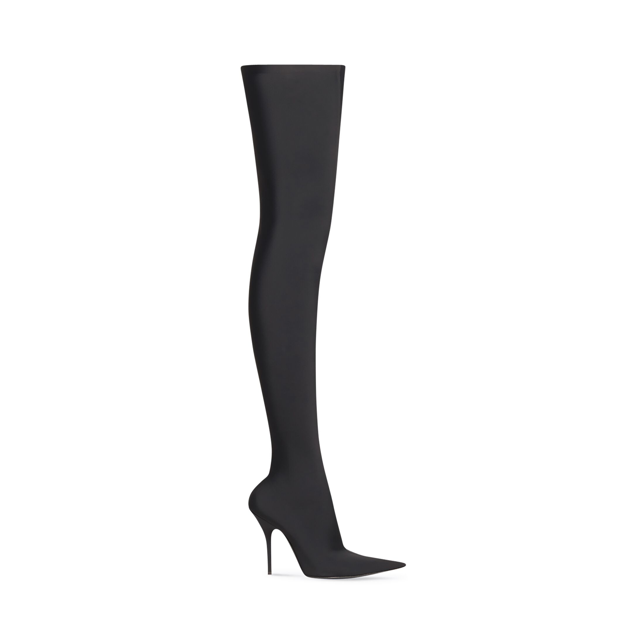 Giày Balenciaga Knife 110Mm Over-The-Knee Boot Nữ Đen