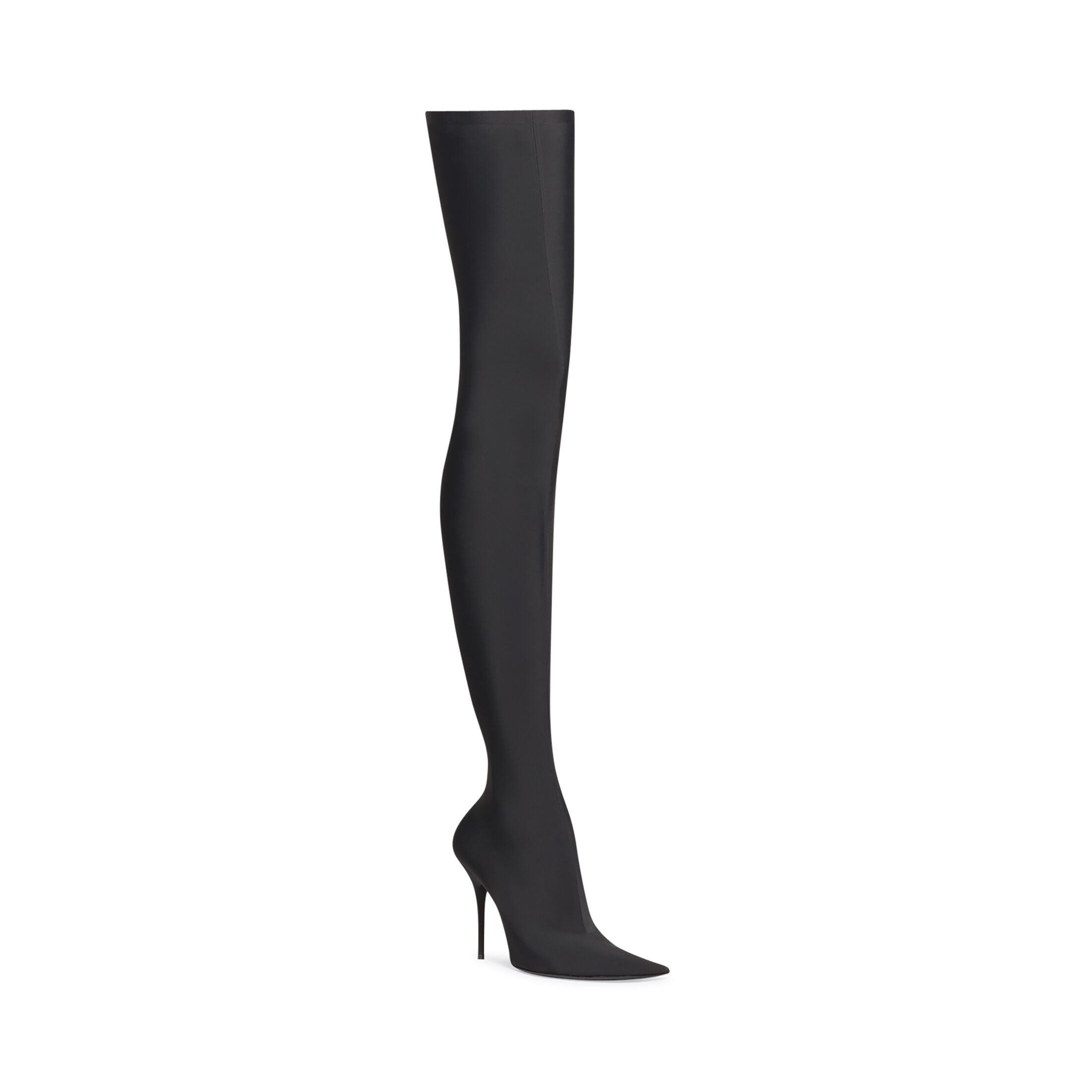 Giày Balenciaga Knife 110Mm Over-The-Knee Boot Nữ Đen