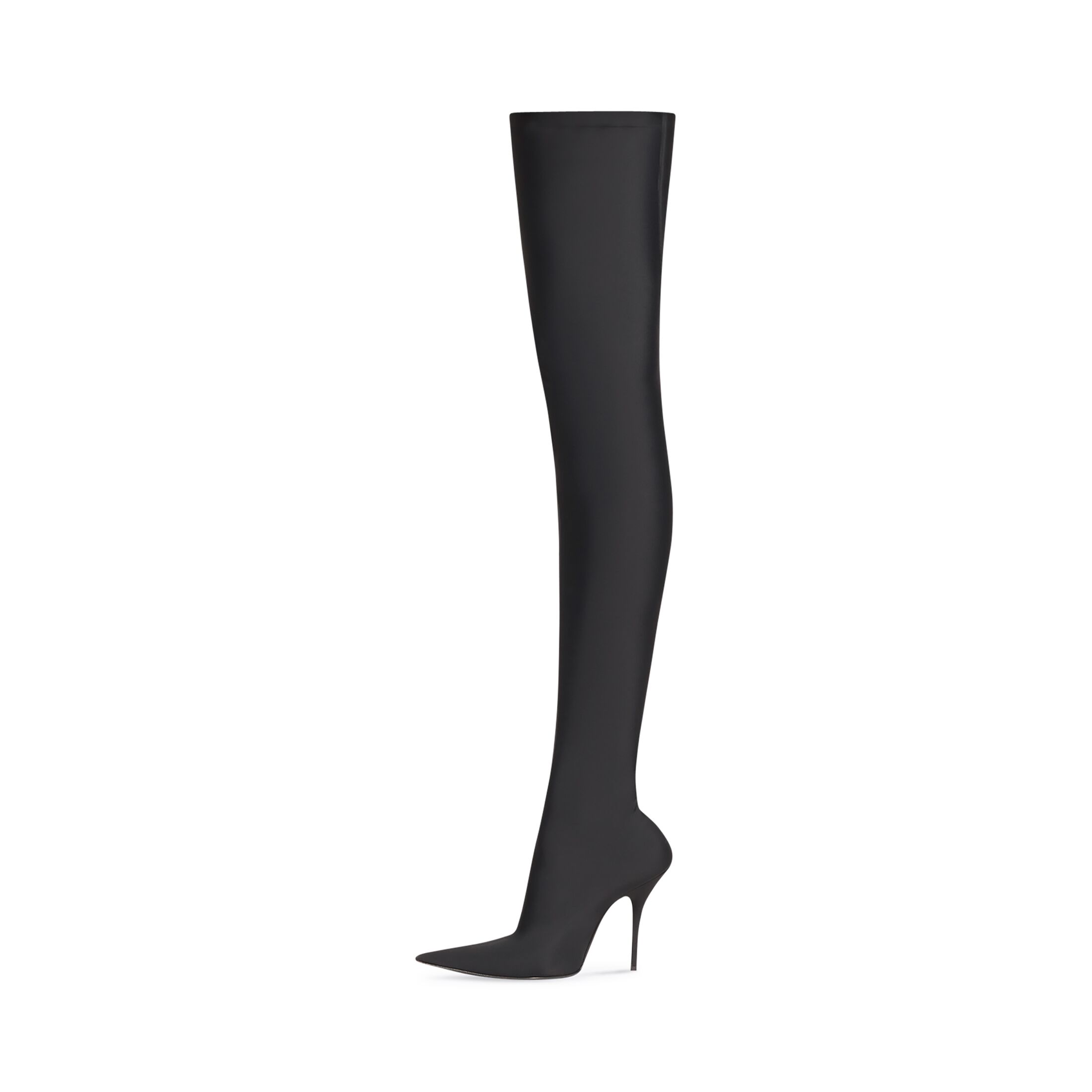 Giày Balenciaga Knife 110Mm Over-The-Knee Boot Nữ Đen