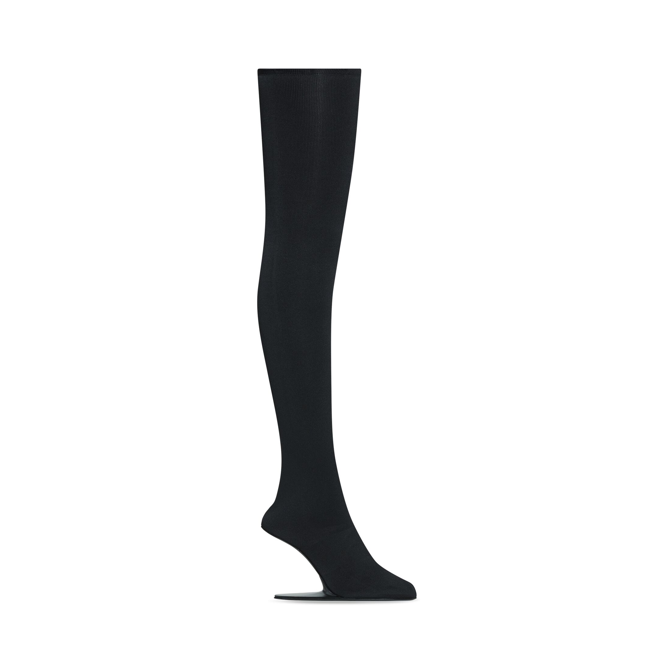 Giày Balenciaga Stage 110Mm Over-The-Knee Boot Nữ Đen