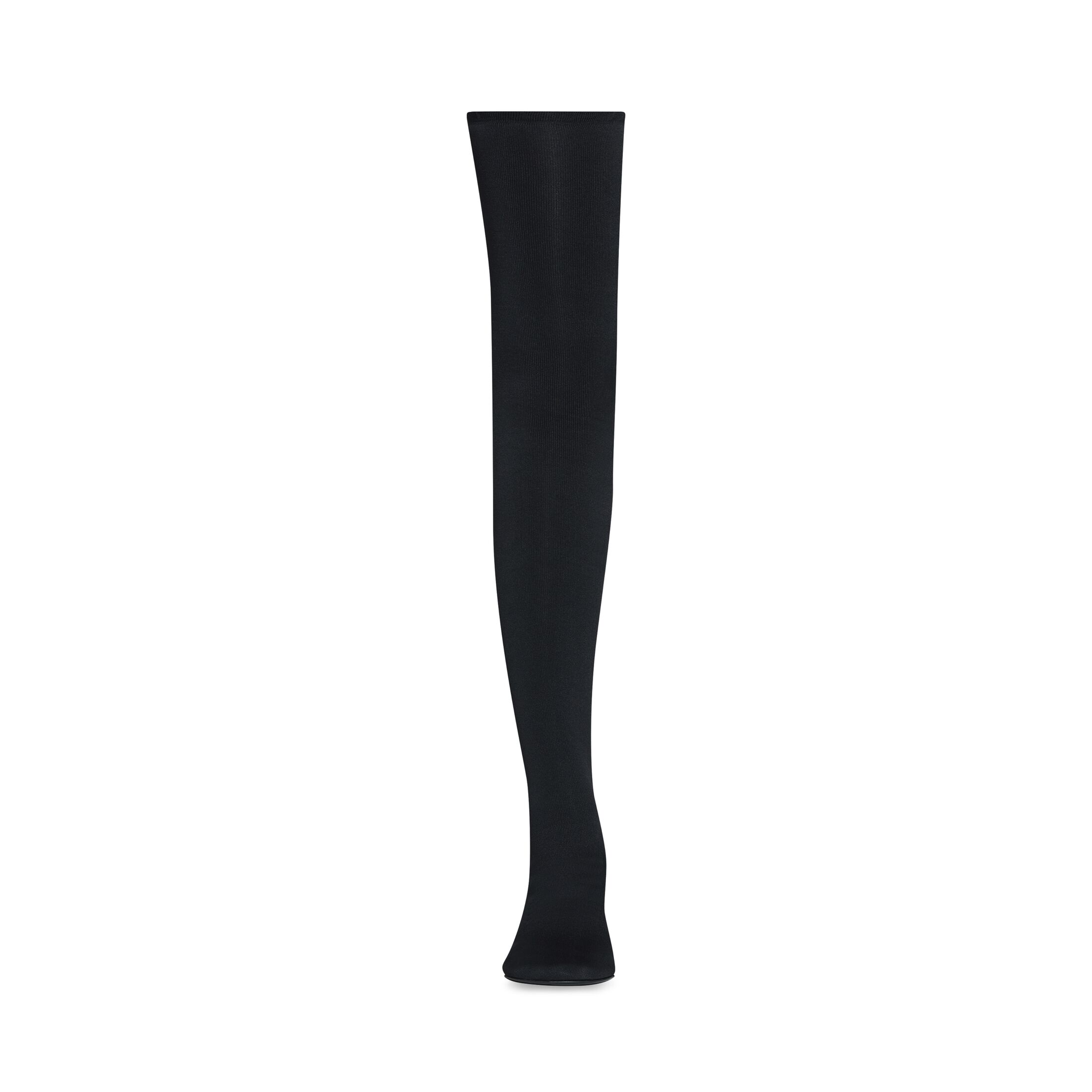 Giày Balenciaga Stage 110Mm Over-The-Knee Boot Nữ Đen