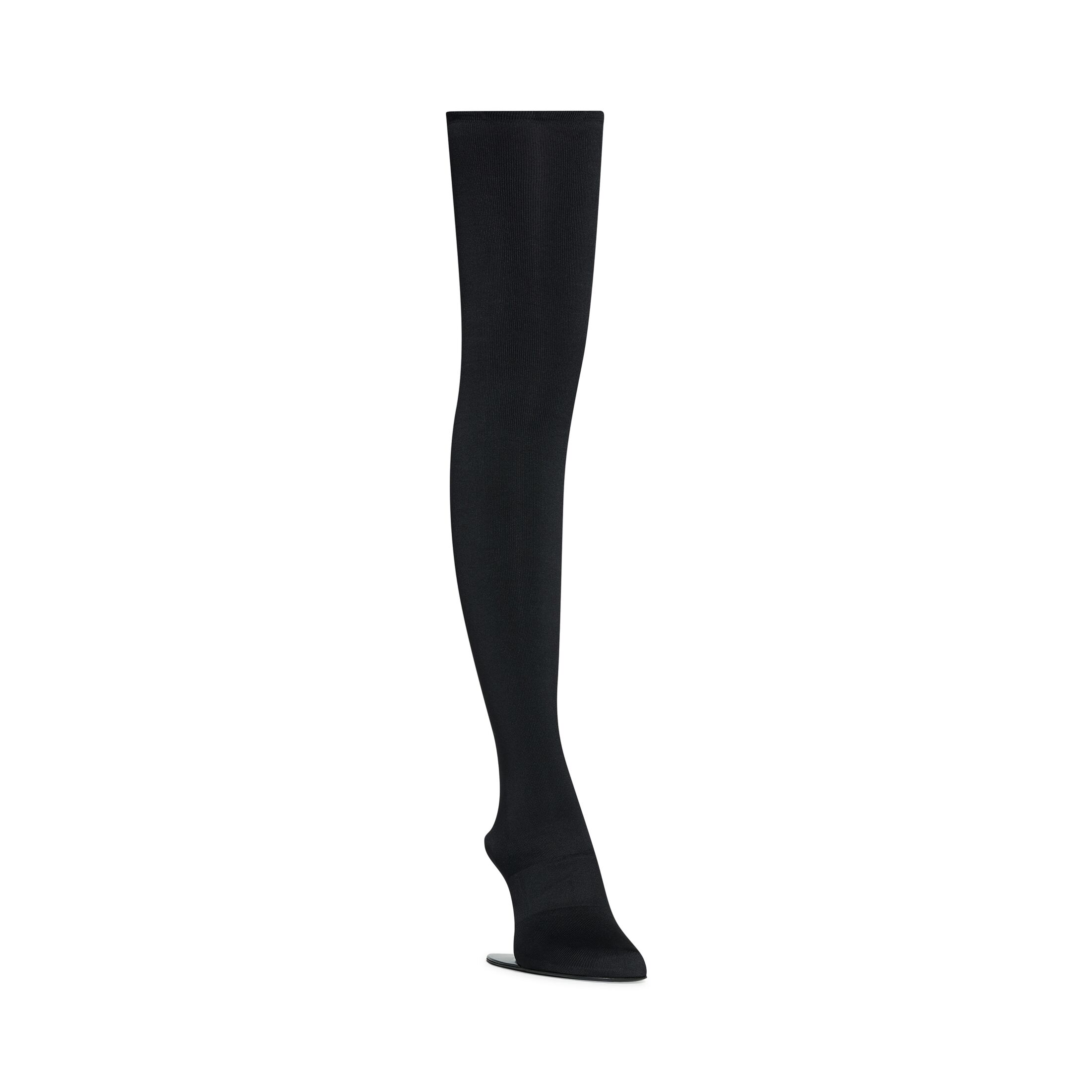 Giày Balenciaga Stage 110Mm Over-The-Knee Boot Nữ Đen