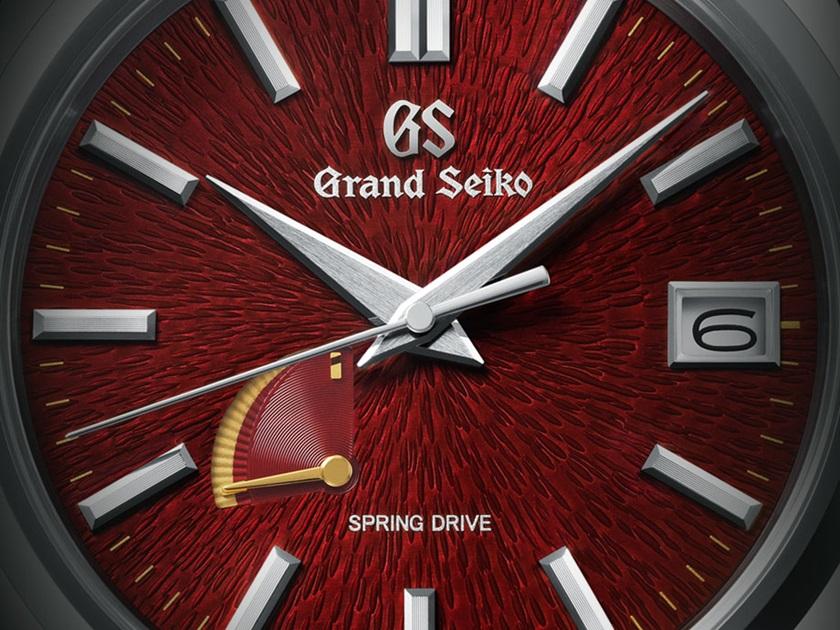 Đồng Hồ Seiko Grand Seiko SBGA493 Nam Xám Đỏ