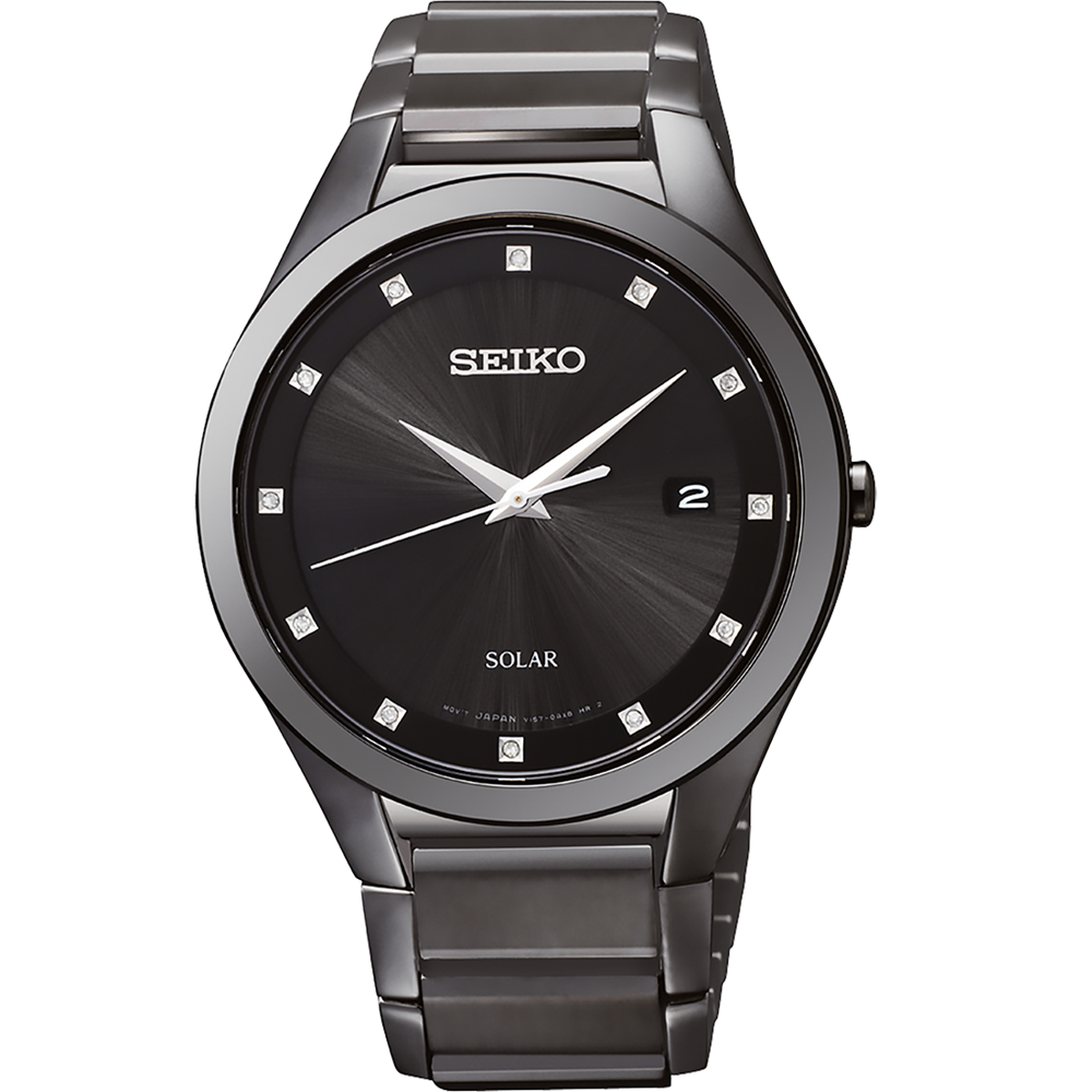 Đồng Hồ Seiko Diamond Collection SNE243 Nam Đen