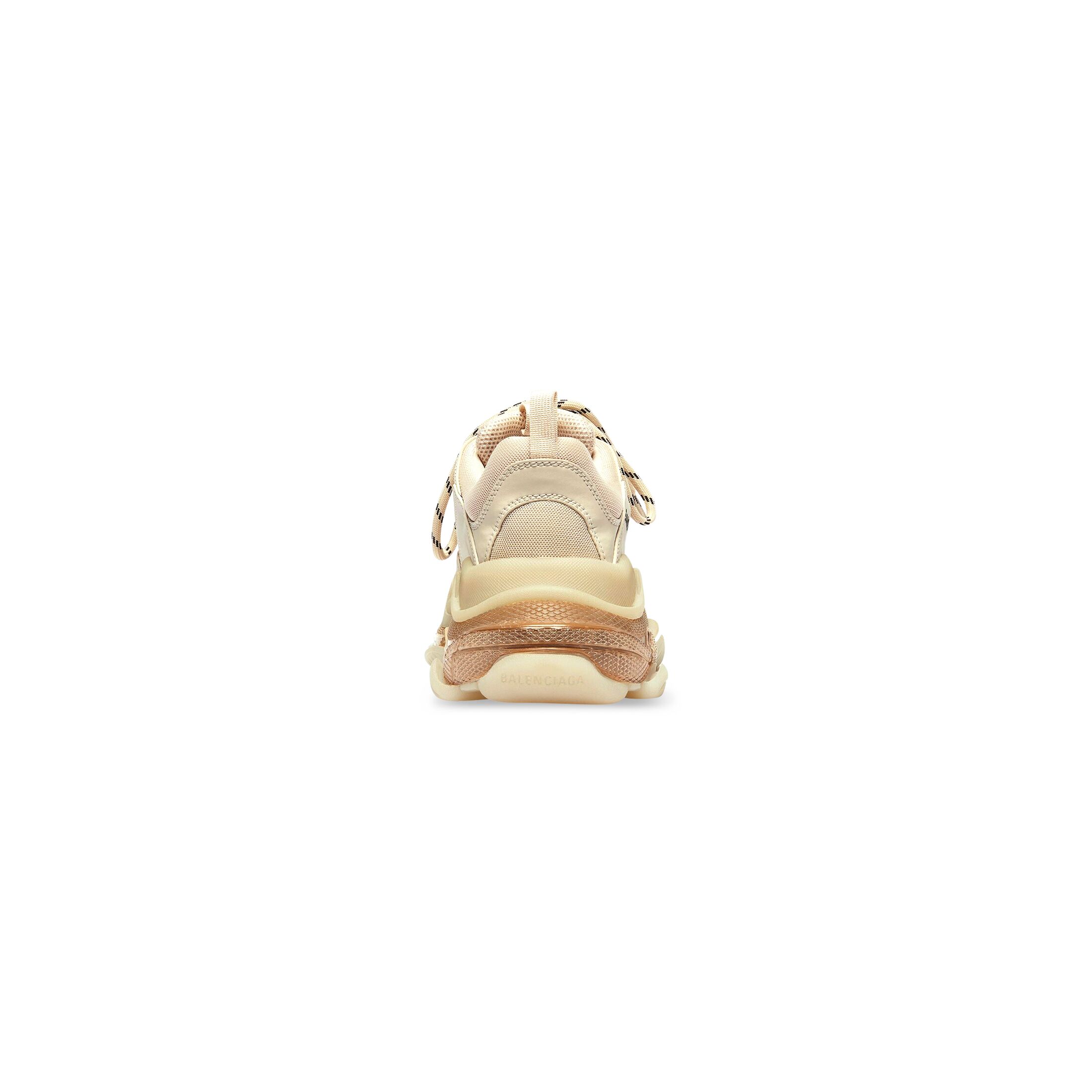 Giày Balenciaga Triple S Clear Sole Sneaker Nữ Be