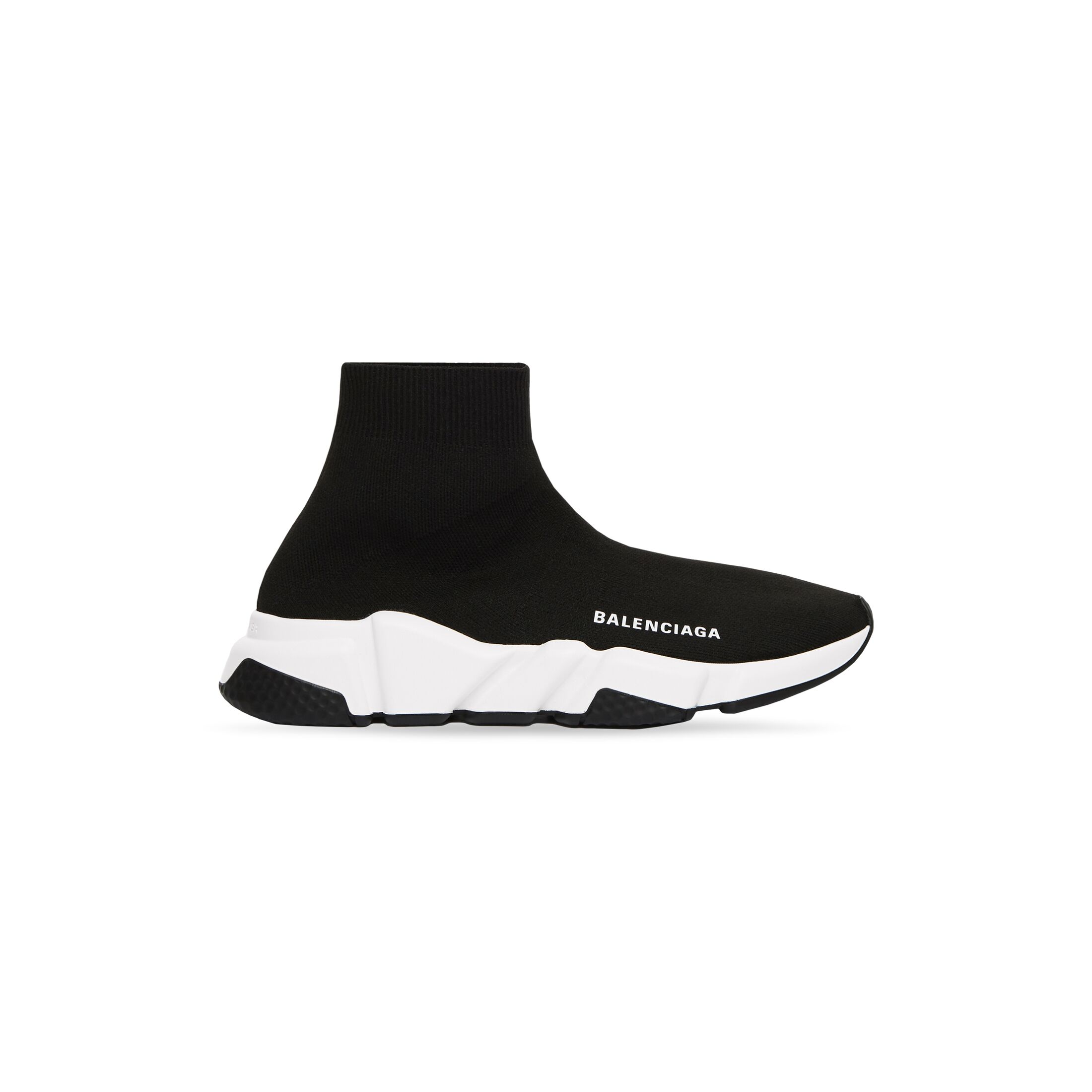 Giày Balenciaga Speed Recycled Knit Sneaker Nữ Đen Trắng