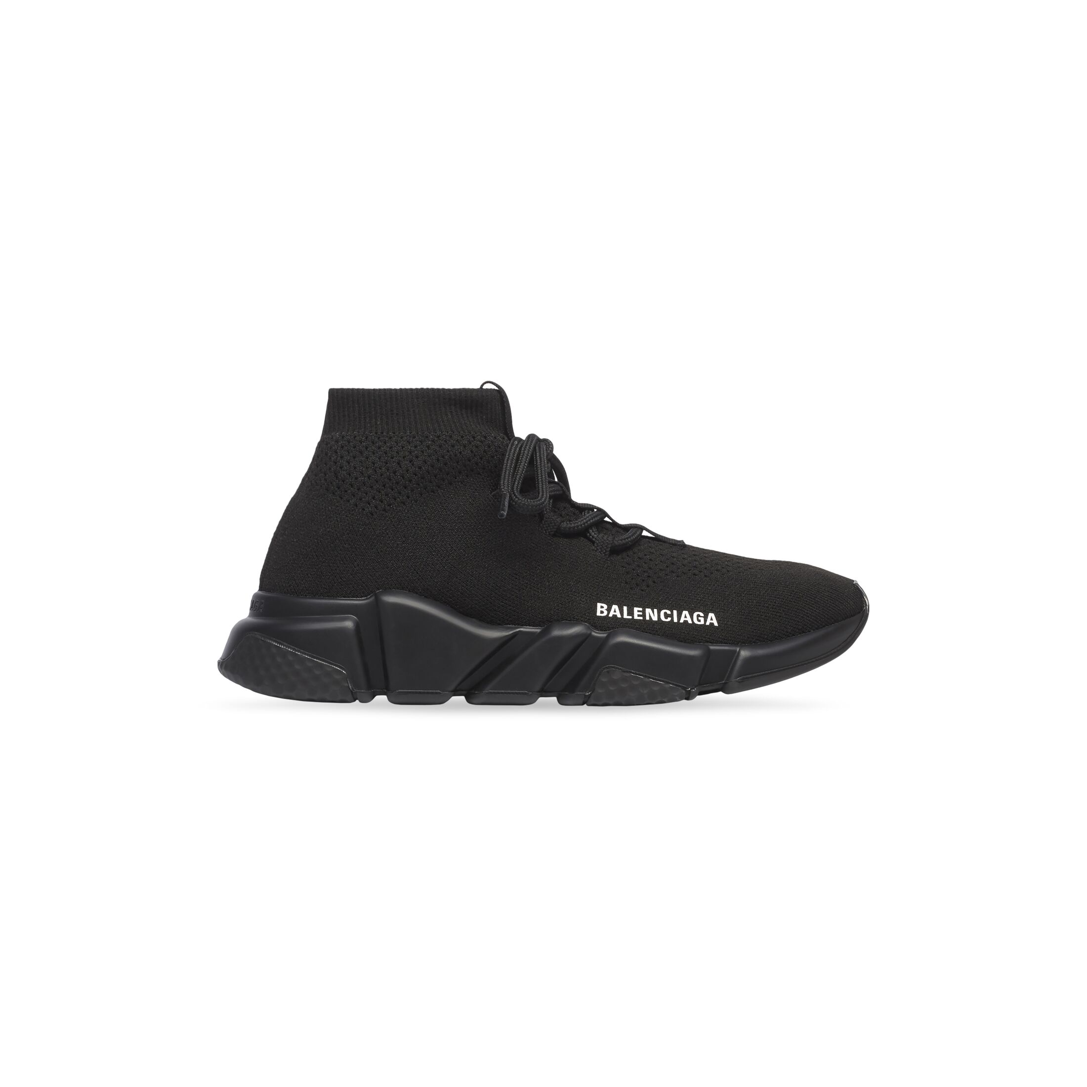 Giày Balenciaga Speed Lace-Up Sneaker Nữ Đen