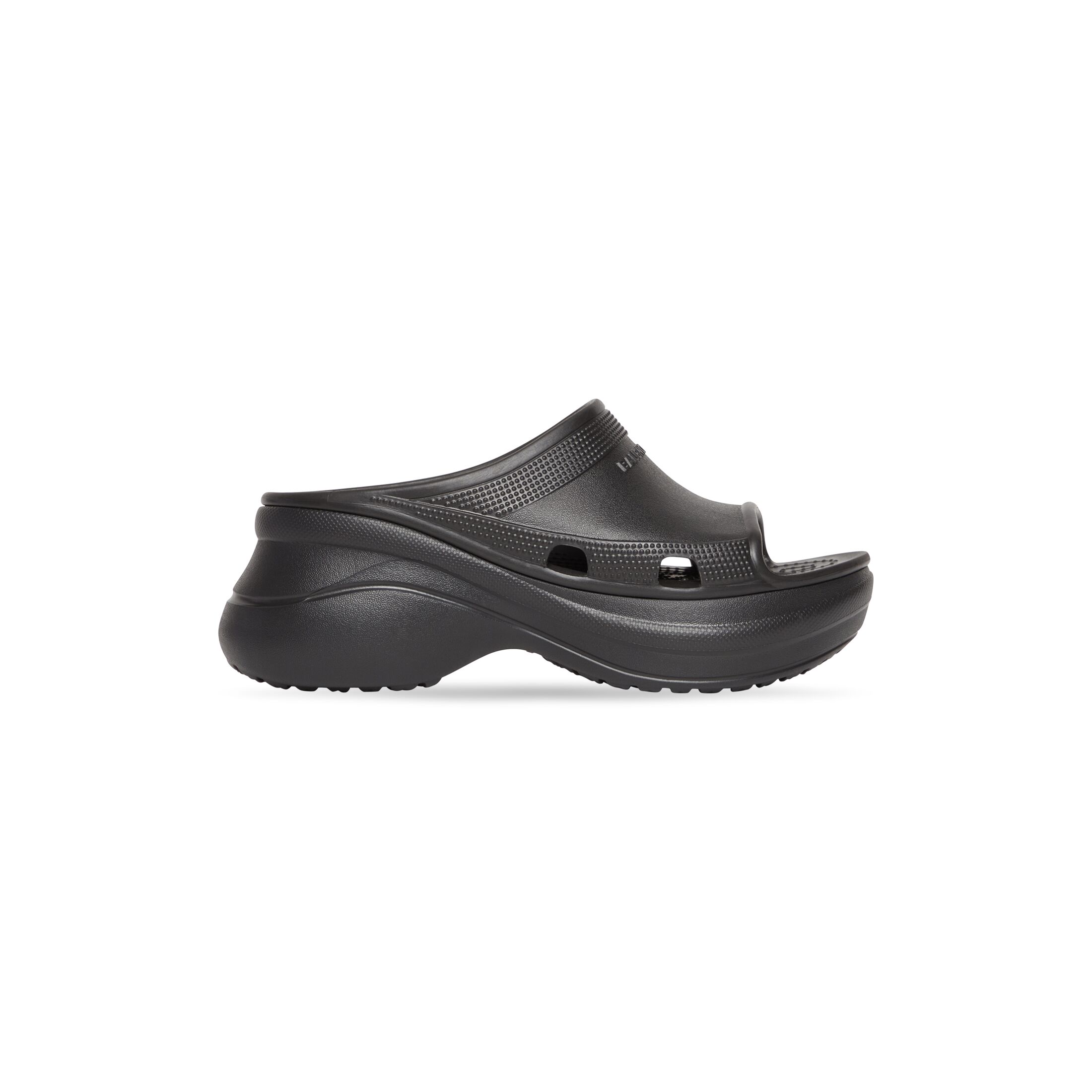 Giày Balenciaga Pool Crocs Slide Sandal Nữ Đen