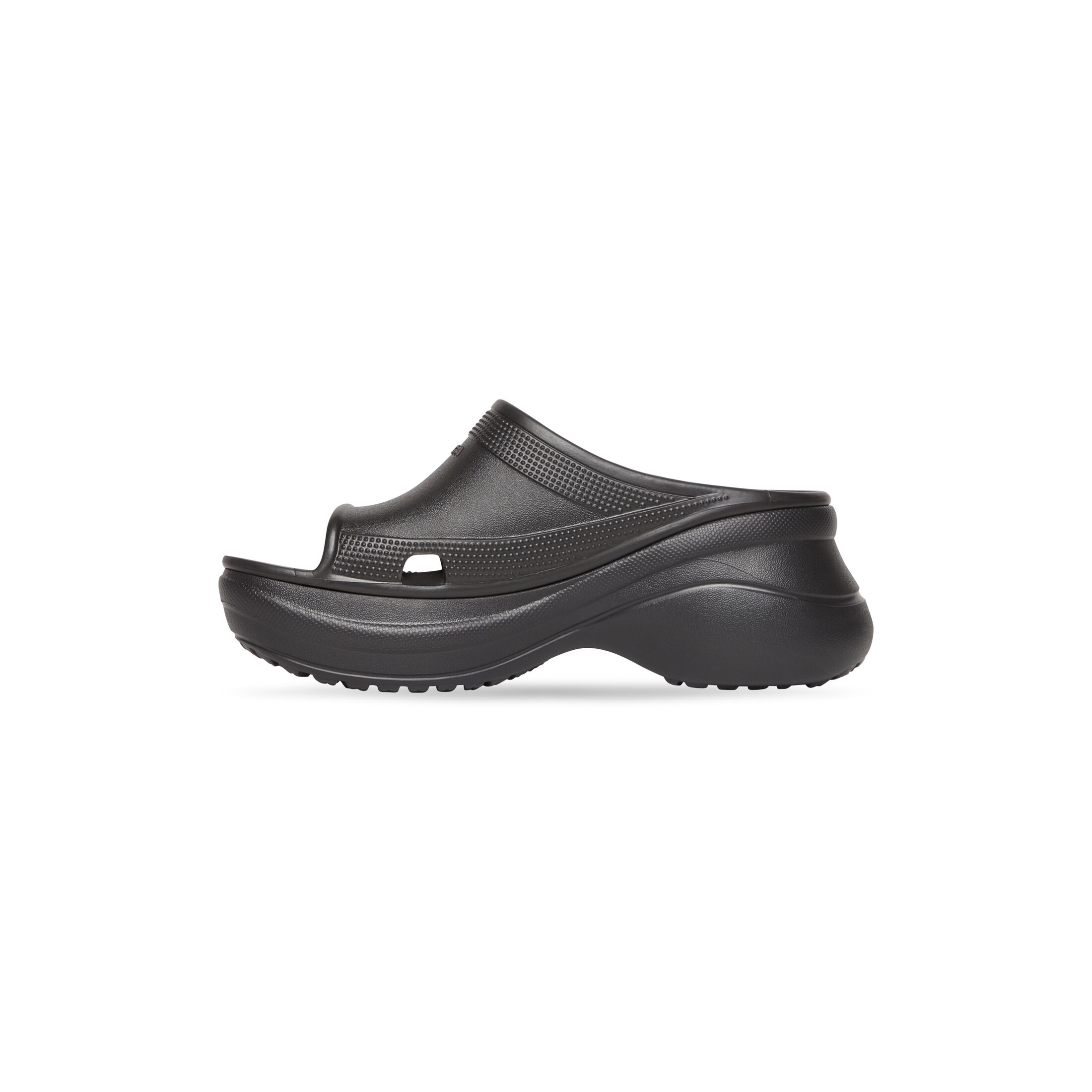 Giày Balenciaga Pool Crocs Slide Sandal Nữ Đen