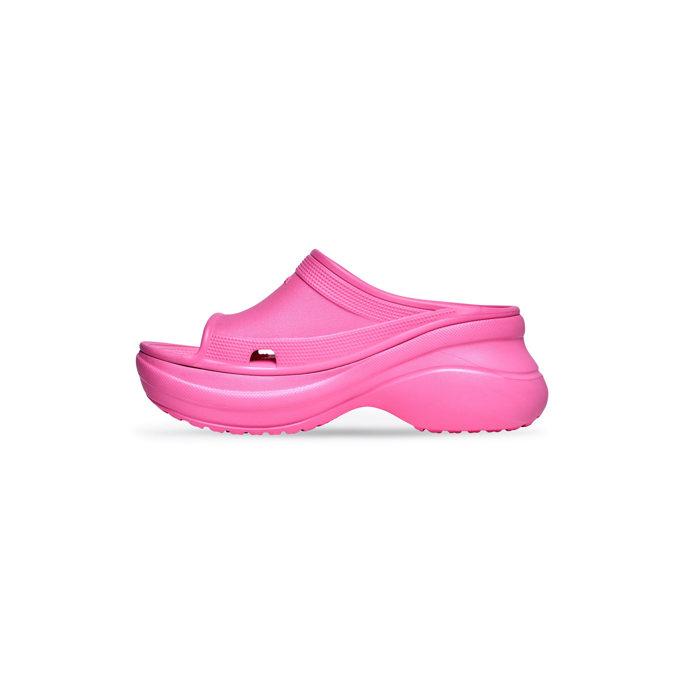 Giày Balenciaga Pool Crocs Slide Sandal Nữ Hồng Đậm