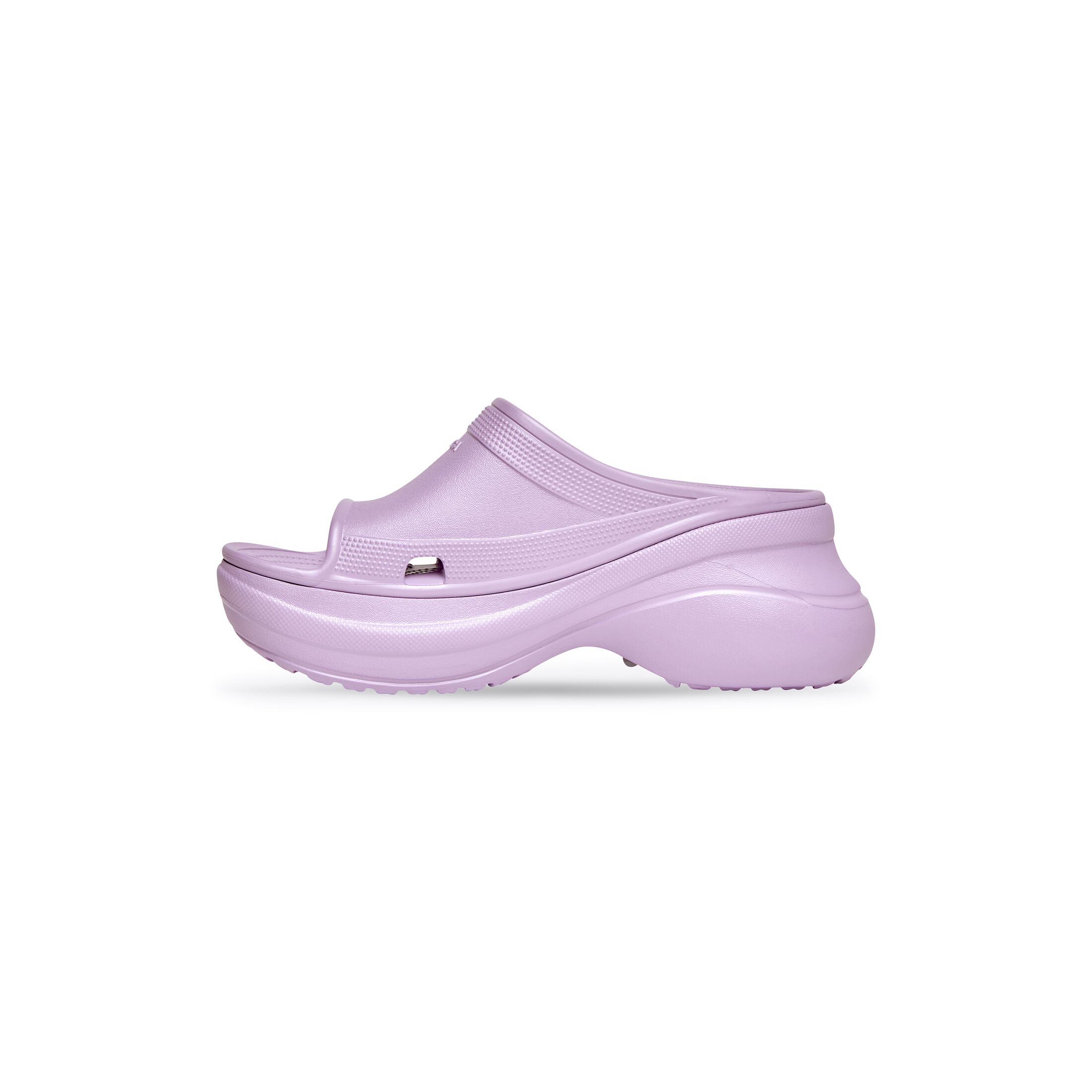 Giày Balenciaga Pool Crocs Slide Sandal Nữ Tím Nhạt