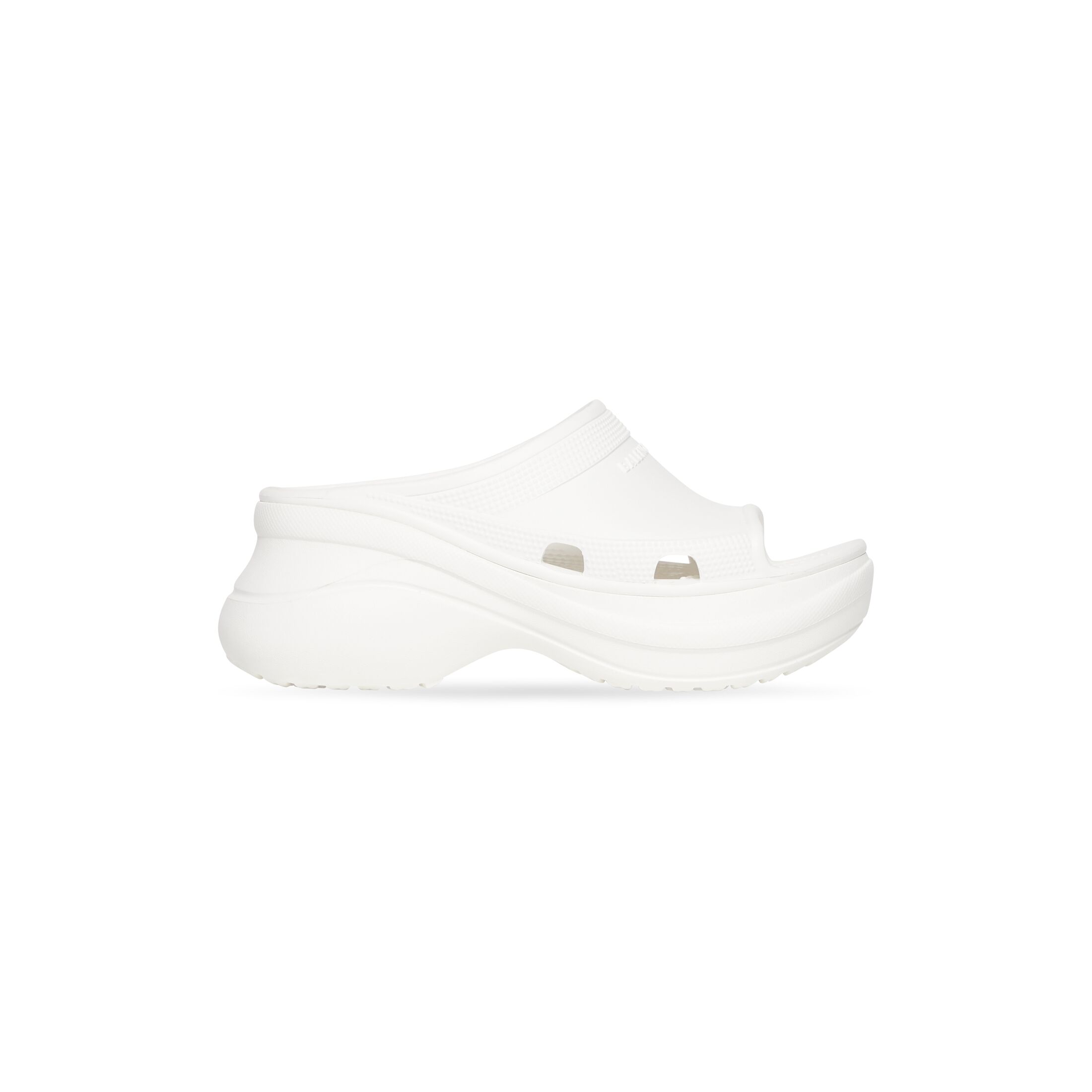 Giày Balenciaga Pool Crocs Slide Sandal Nữ Trắng