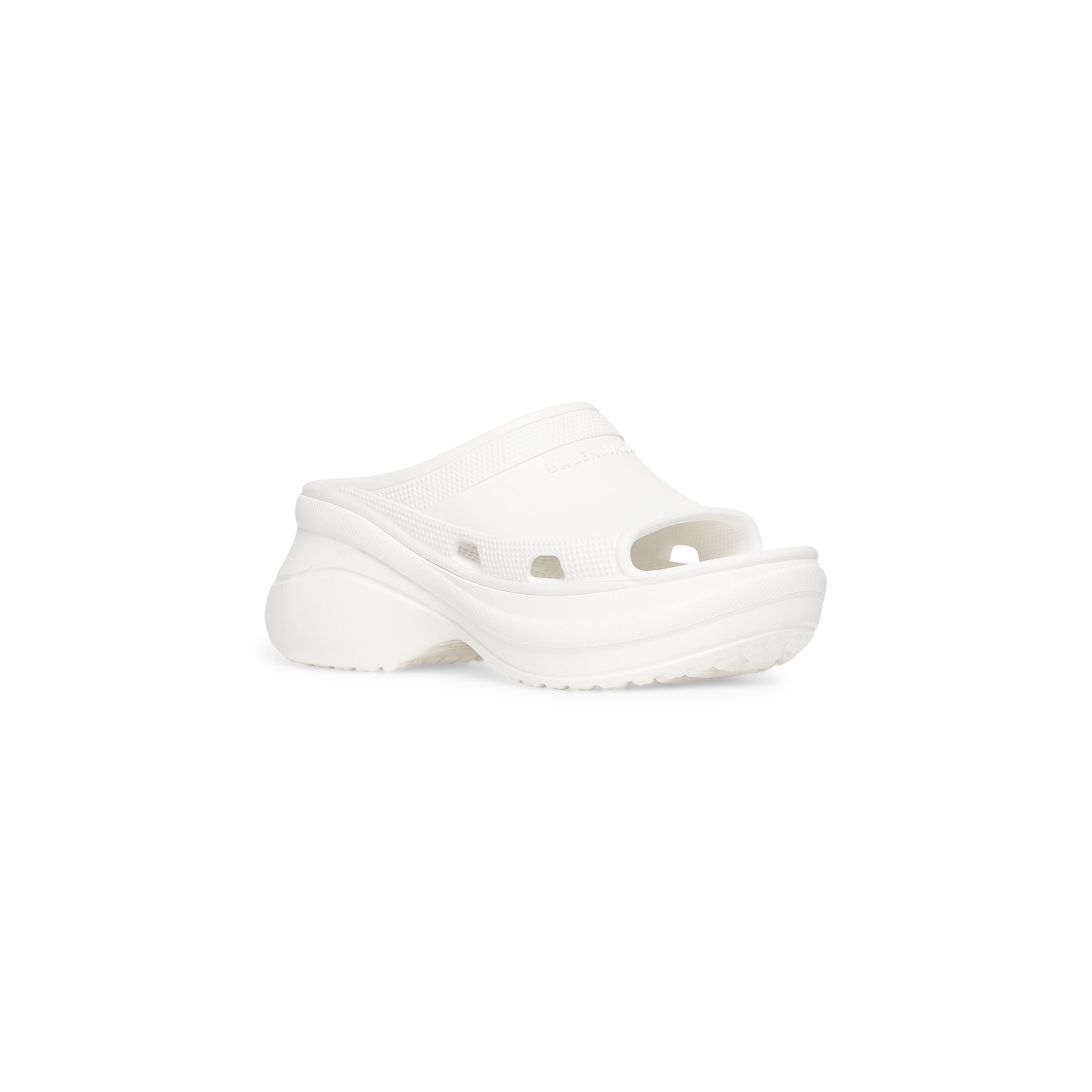 Giày Balenciaga Pool Crocs Slide Sandal Nữ Trắng