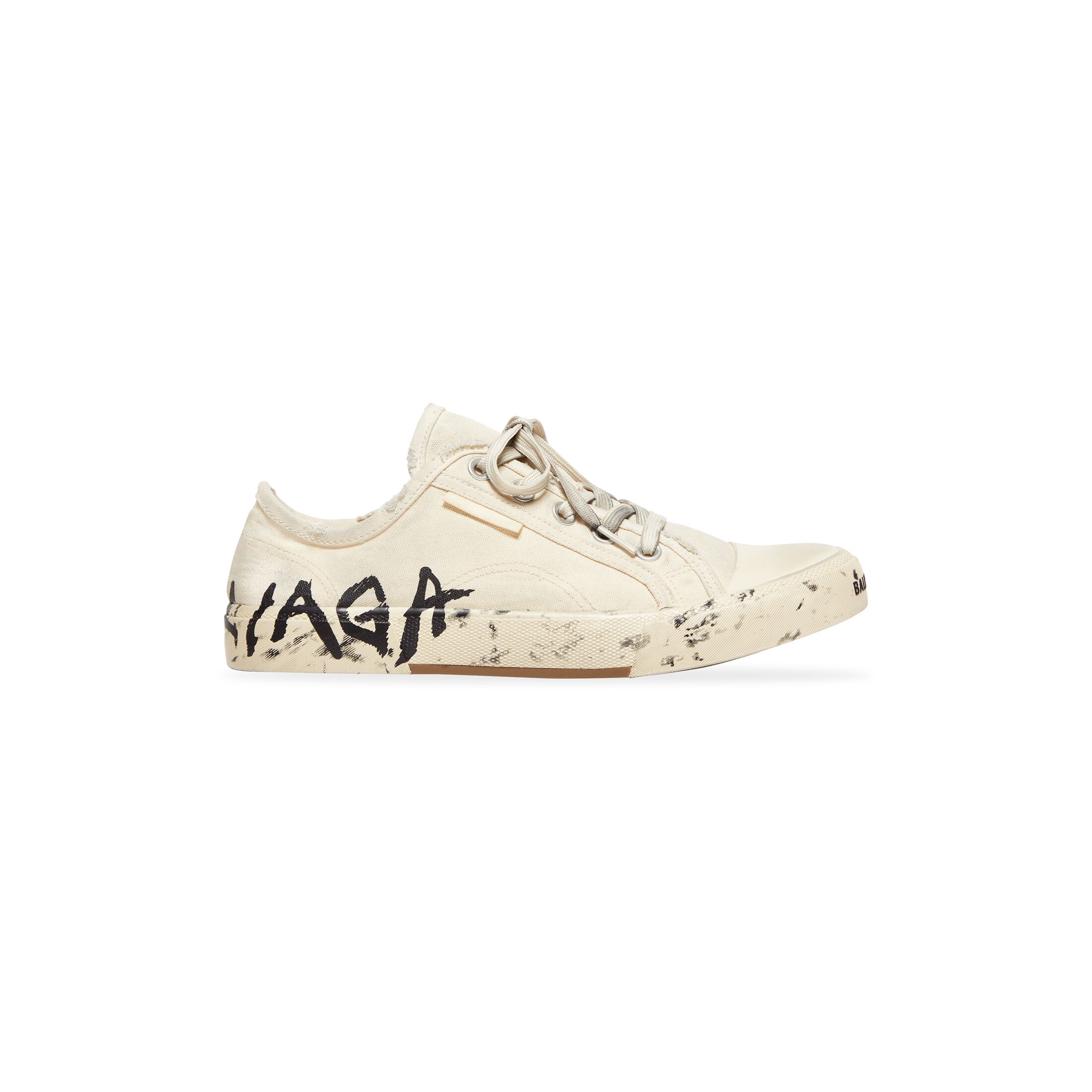 Giày Balenciaga Paris Low Top Graffiti Sneaker Nữ Trắng