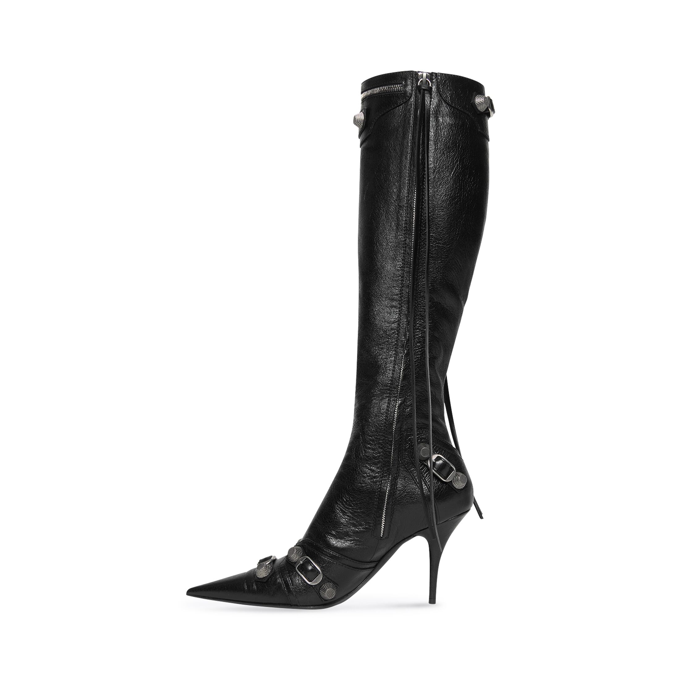 Giày Balenciaga Cagole 90Mm Boot Nữ Đen