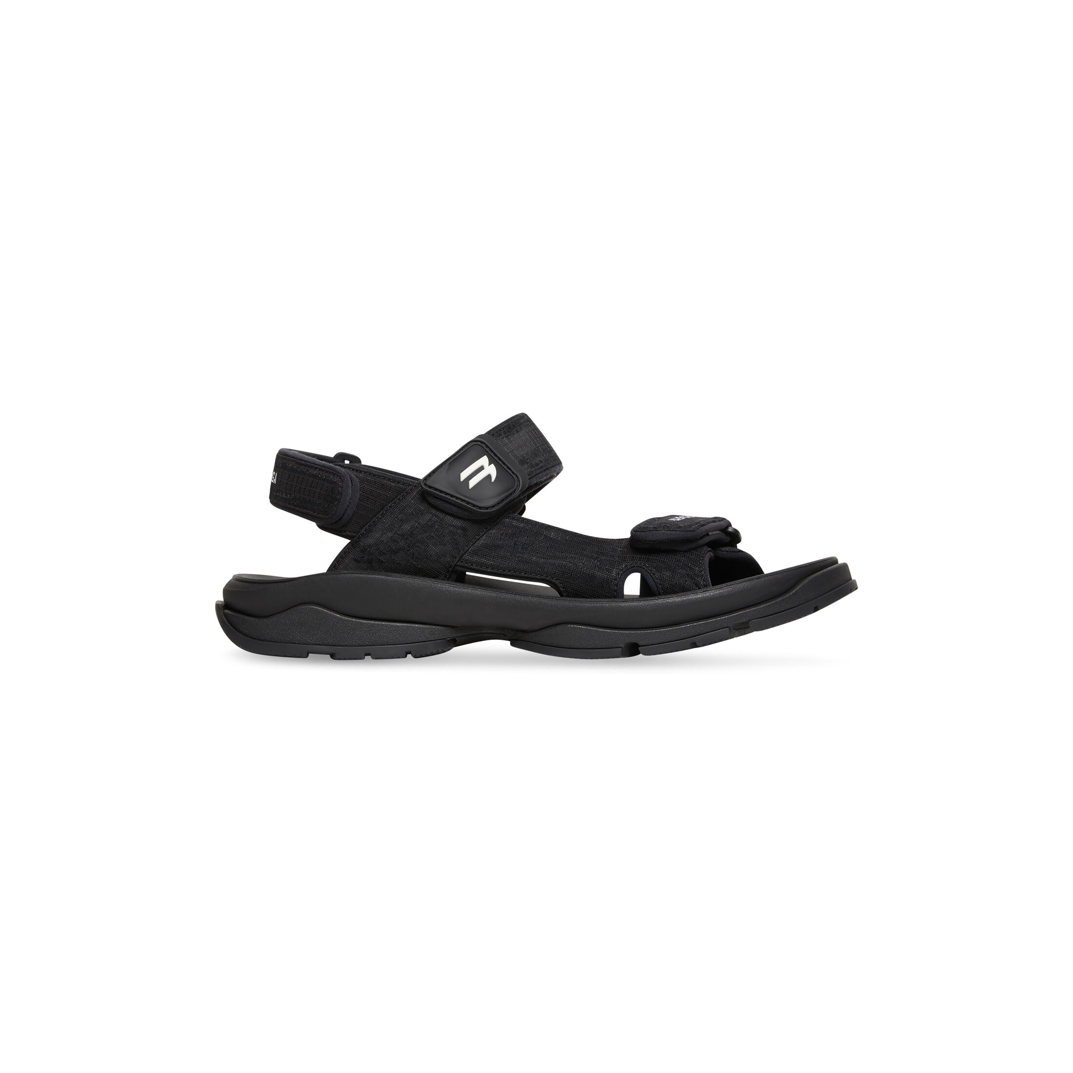 Dép Balenciaga Tourist Sandal Nữ Đen Sọc Trắng