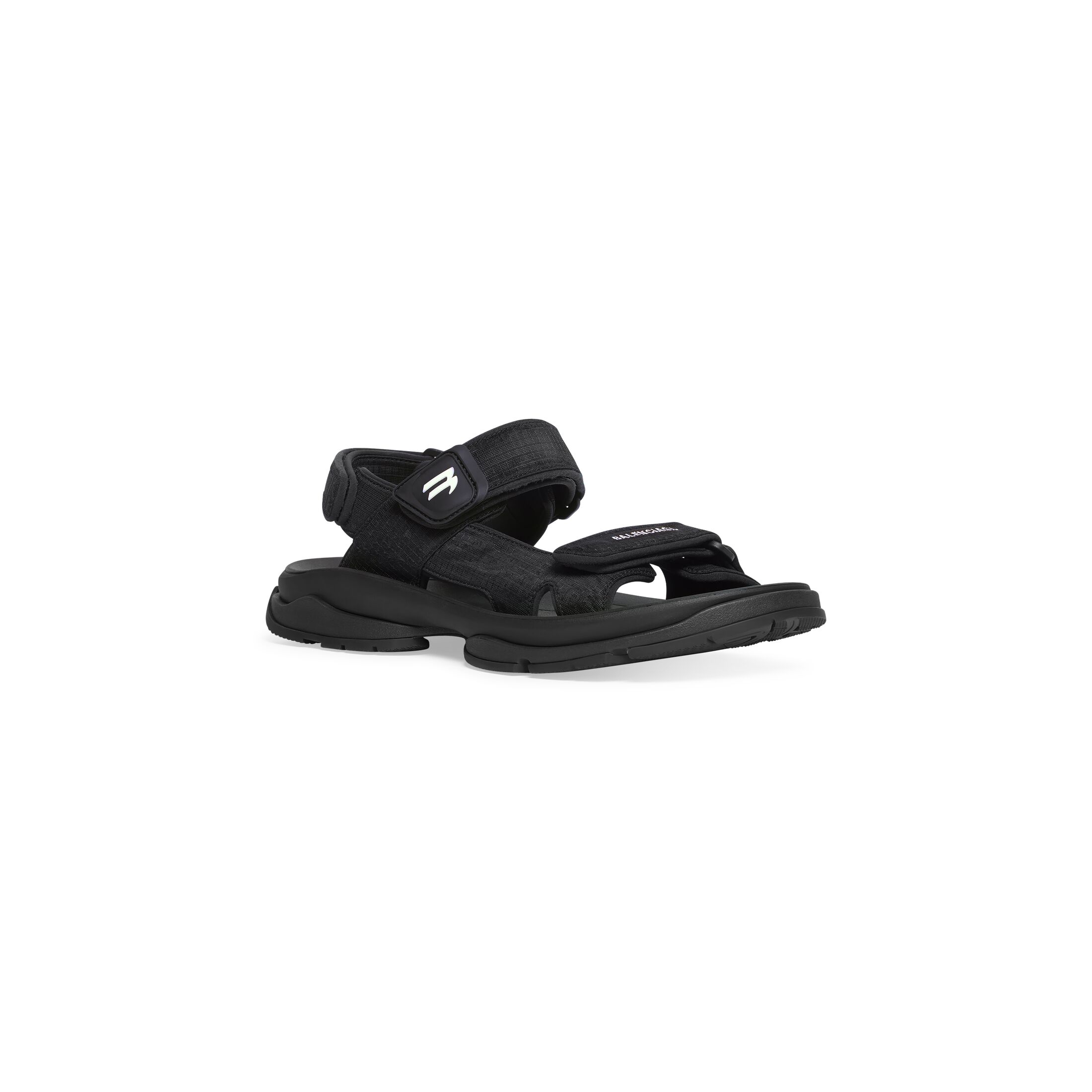 Dép Balenciaga Tourist Sandal Nữ Đen Sọc Trắng