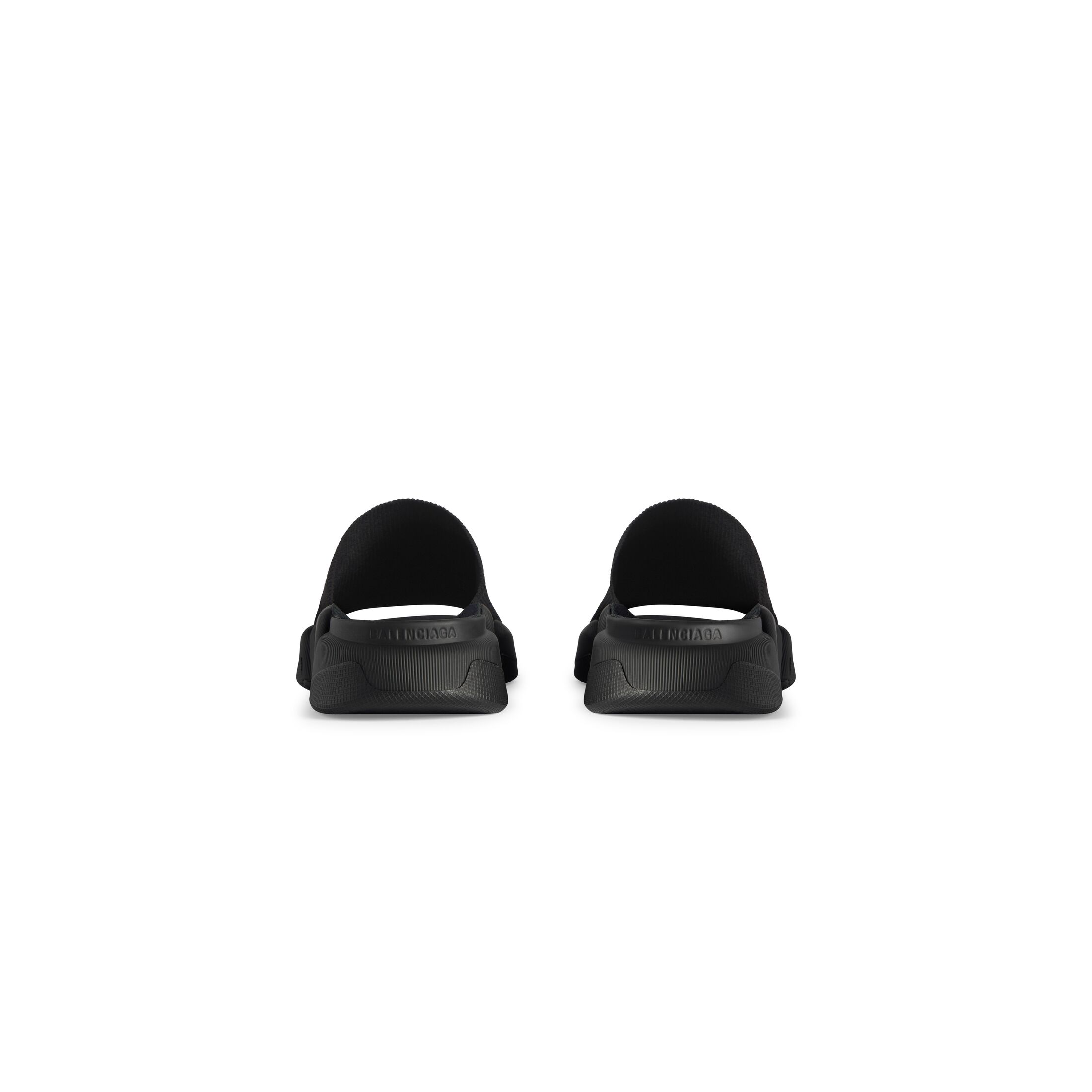 Dép Balenciaga Speed 2.0 Recycled Knit Slide Sandal Nữ Đen